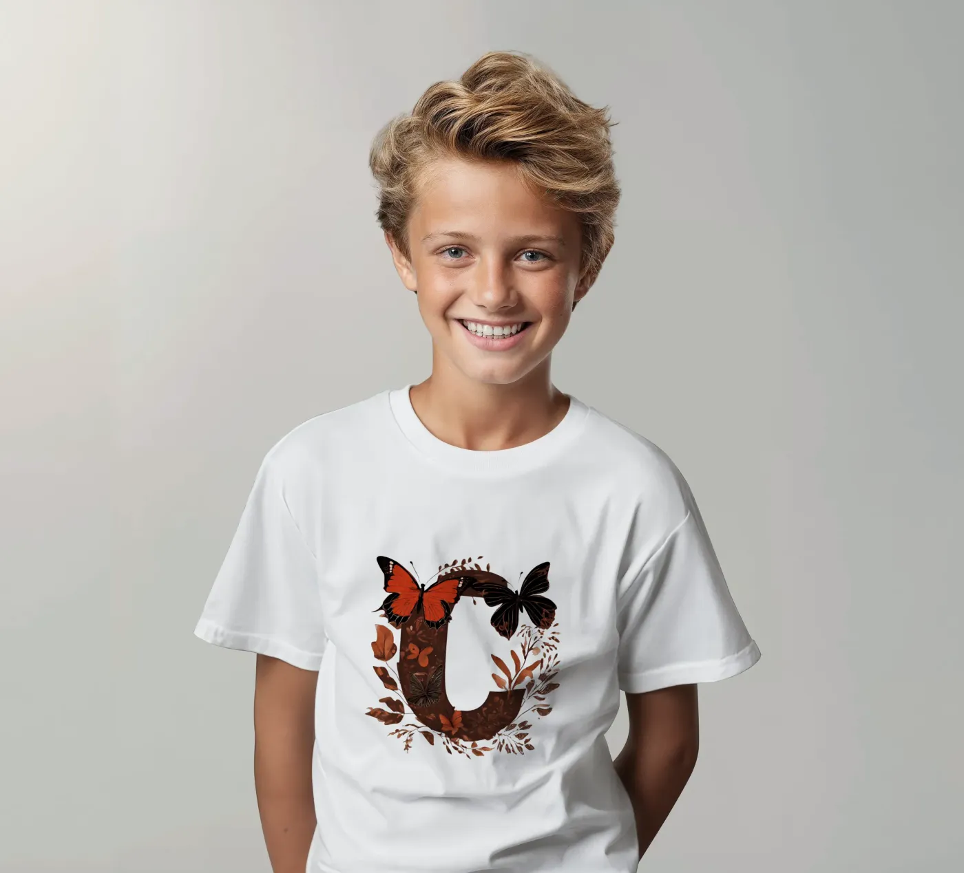 Farfalla rossa C t-shirt bambini da Shinery