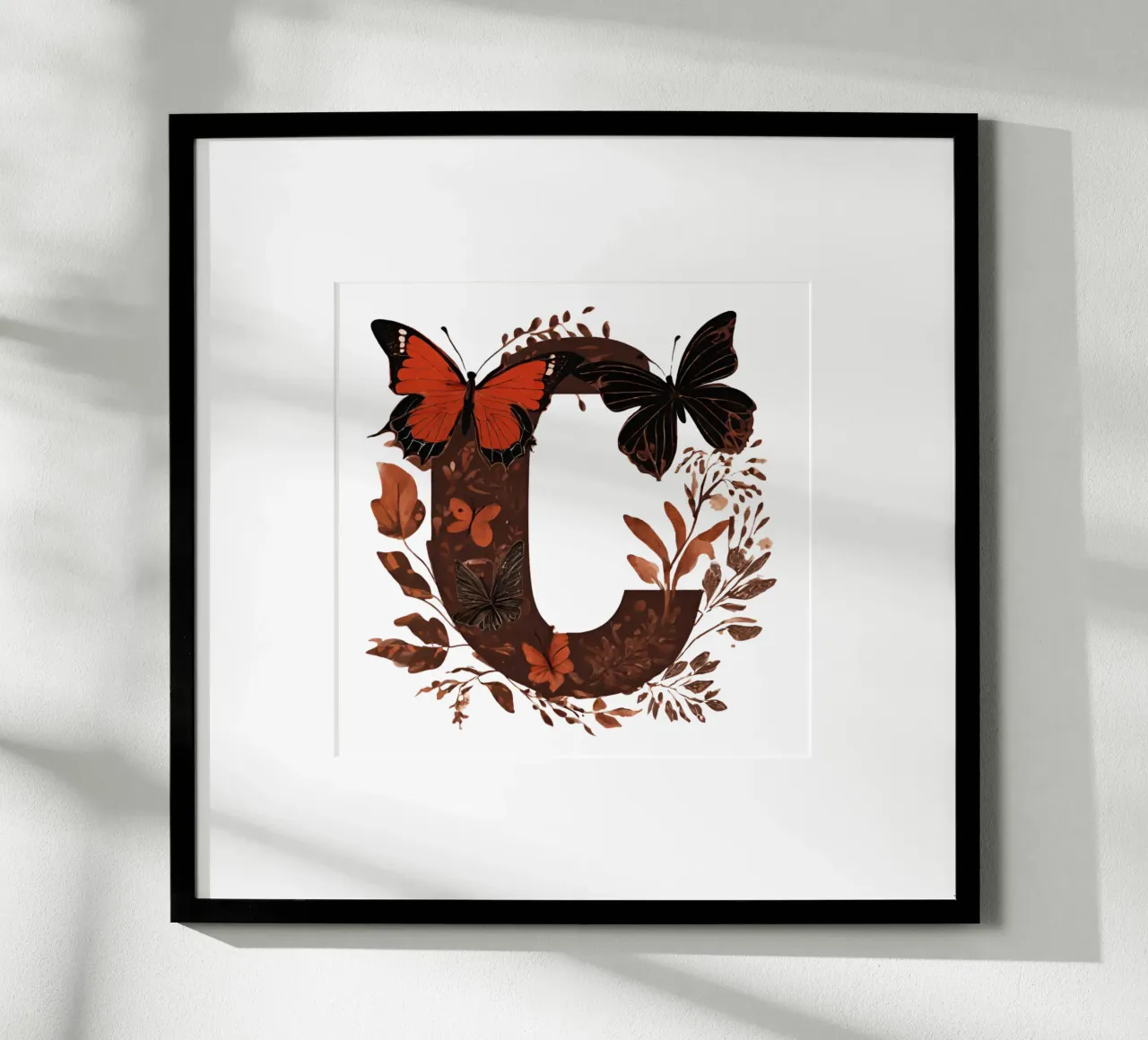 Farfalla rossa C poster da Shinery