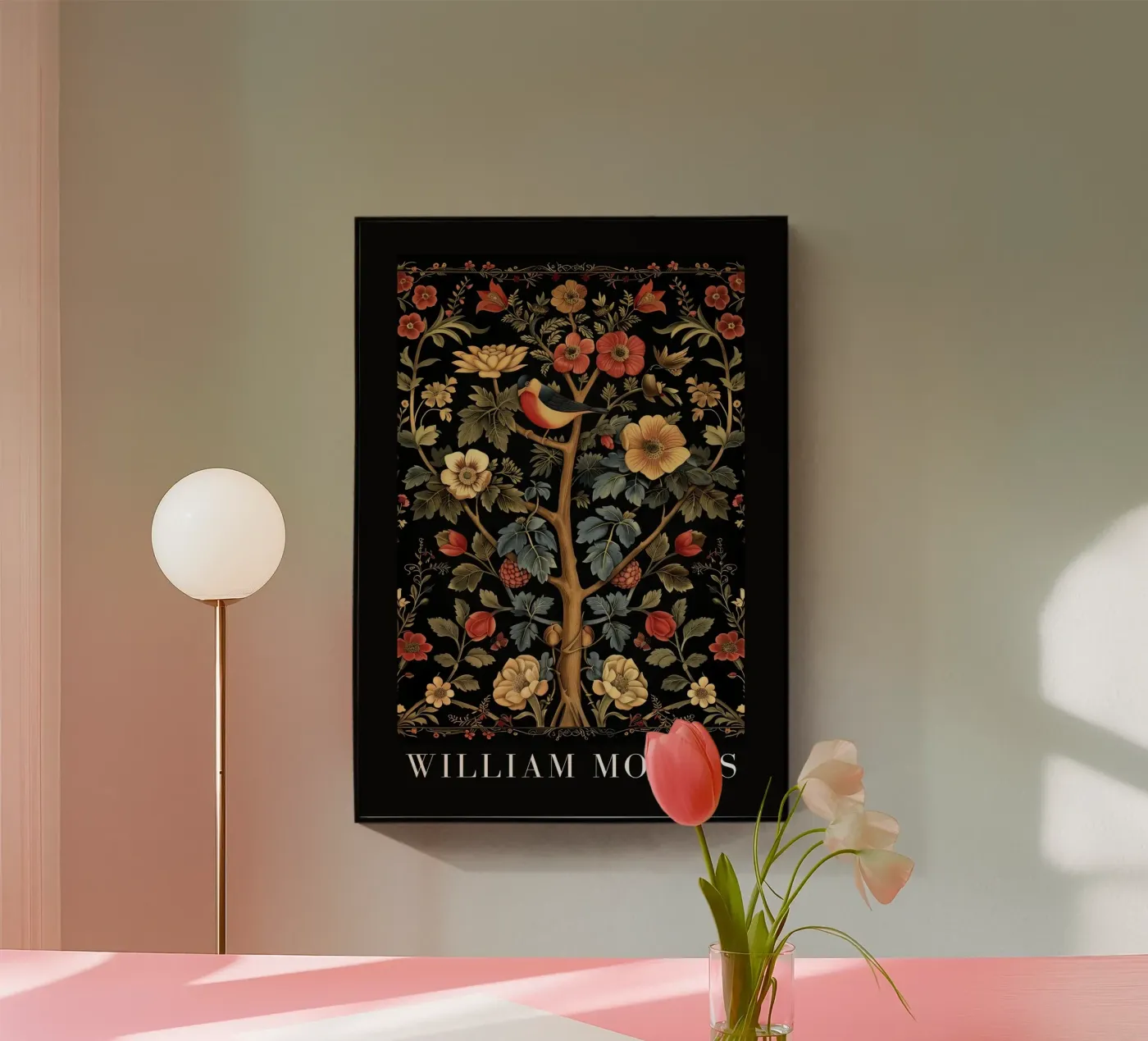 William Morris plexiglas de Nikis Art Studio