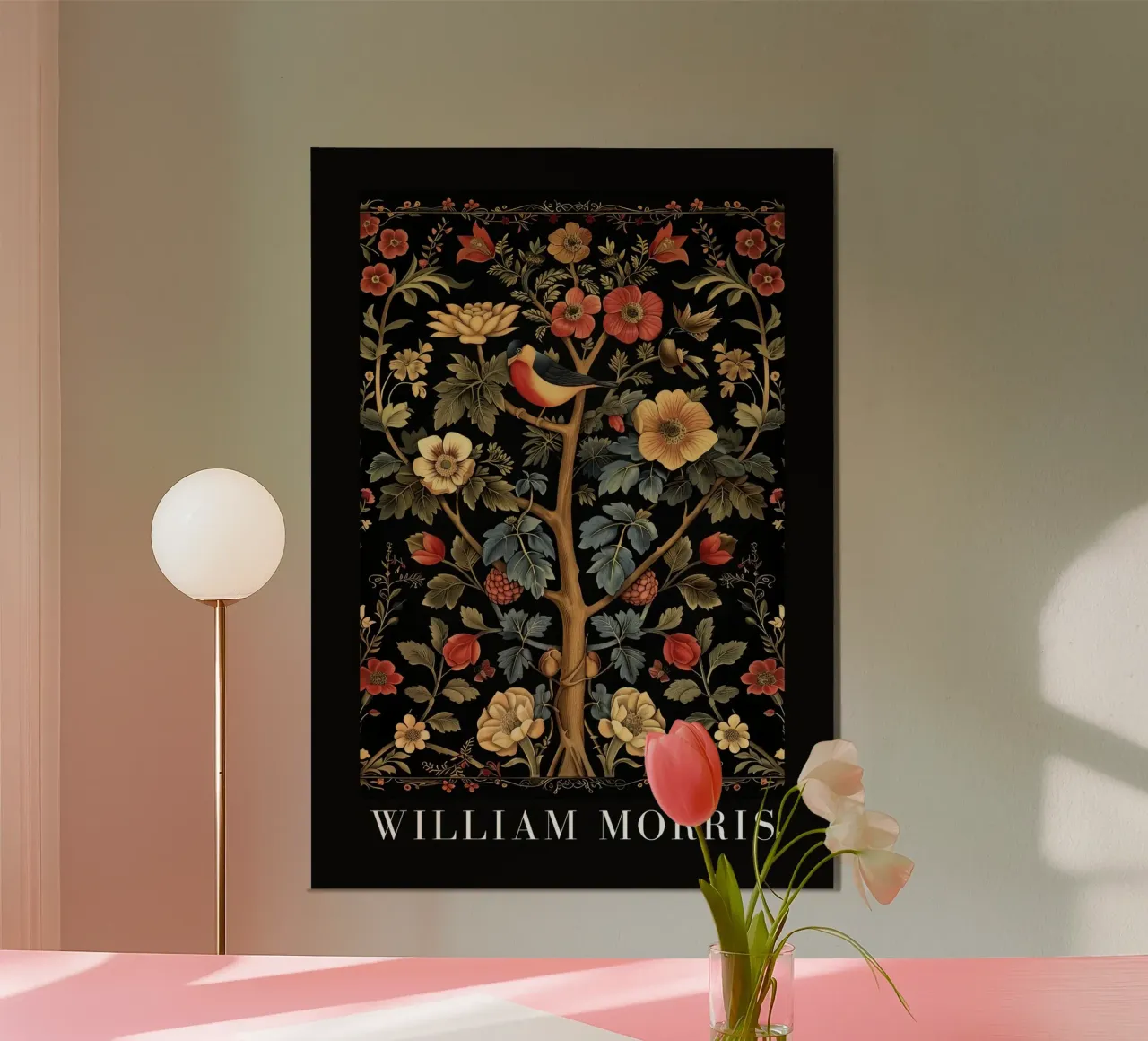 William Morris poster con telaio in plastica da Nikis Art Studio