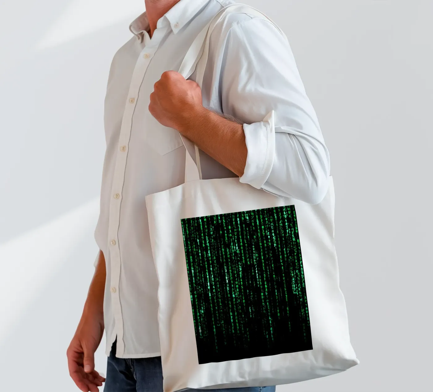 The Matrix Code borsa in juta da nabakumov