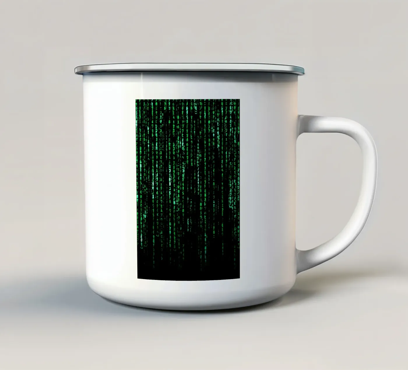 The Matrix Code emaille mok van nabakumov