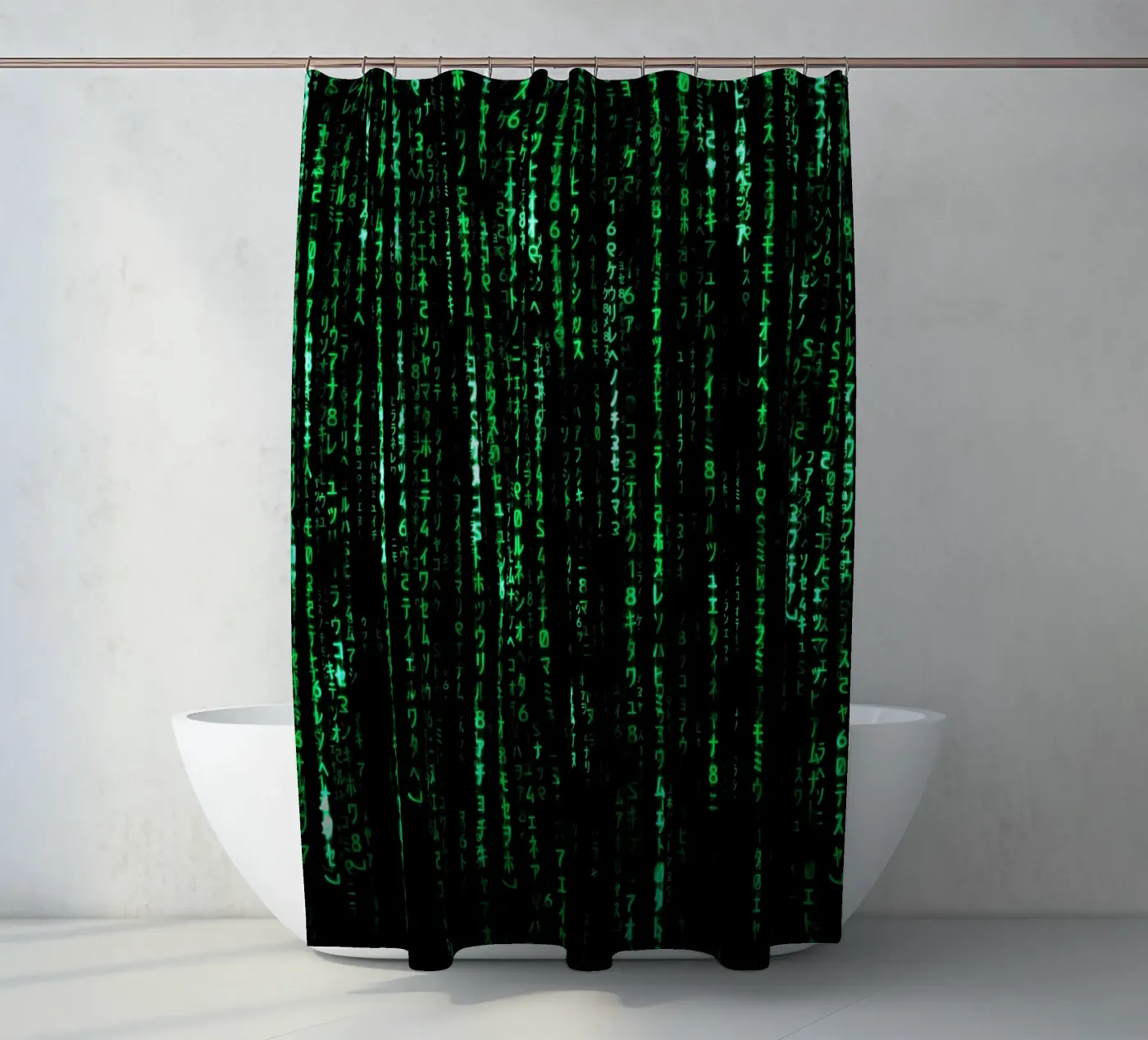 The Matrix Code Duschvorhang von nabakumov