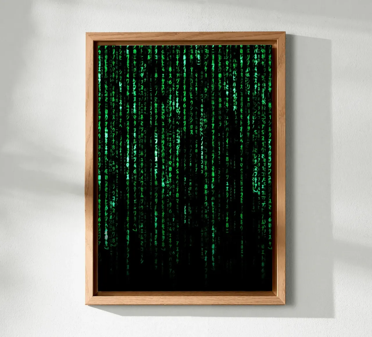 The Matrix Code alluminio dibond da nabakumov