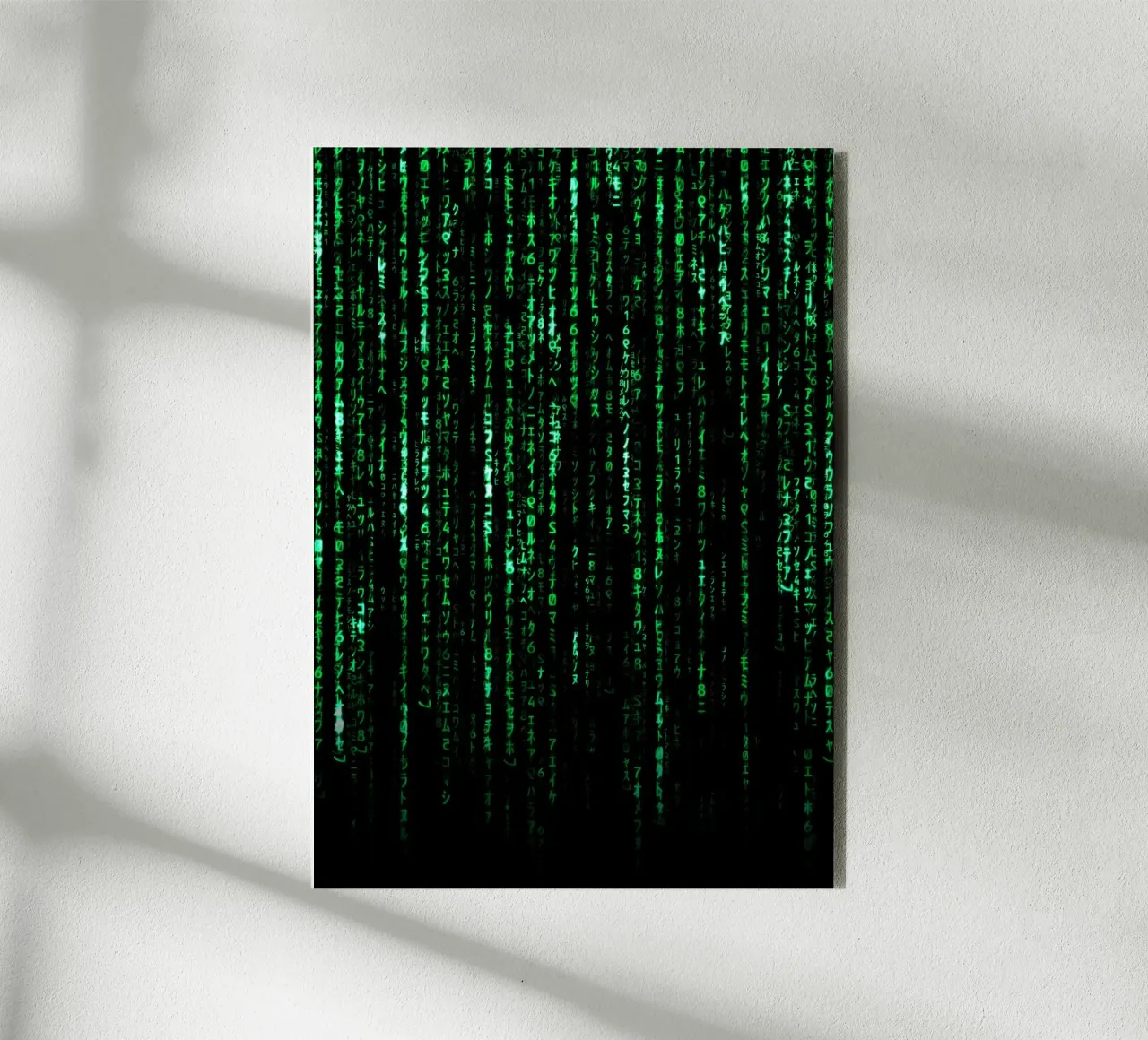The Matrix Code alluminio dibond da nabakumov