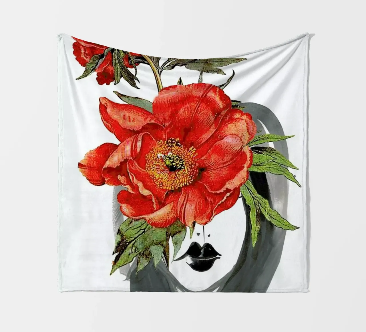 Look through the Flowers 2 fleece blanket by Rococco LA