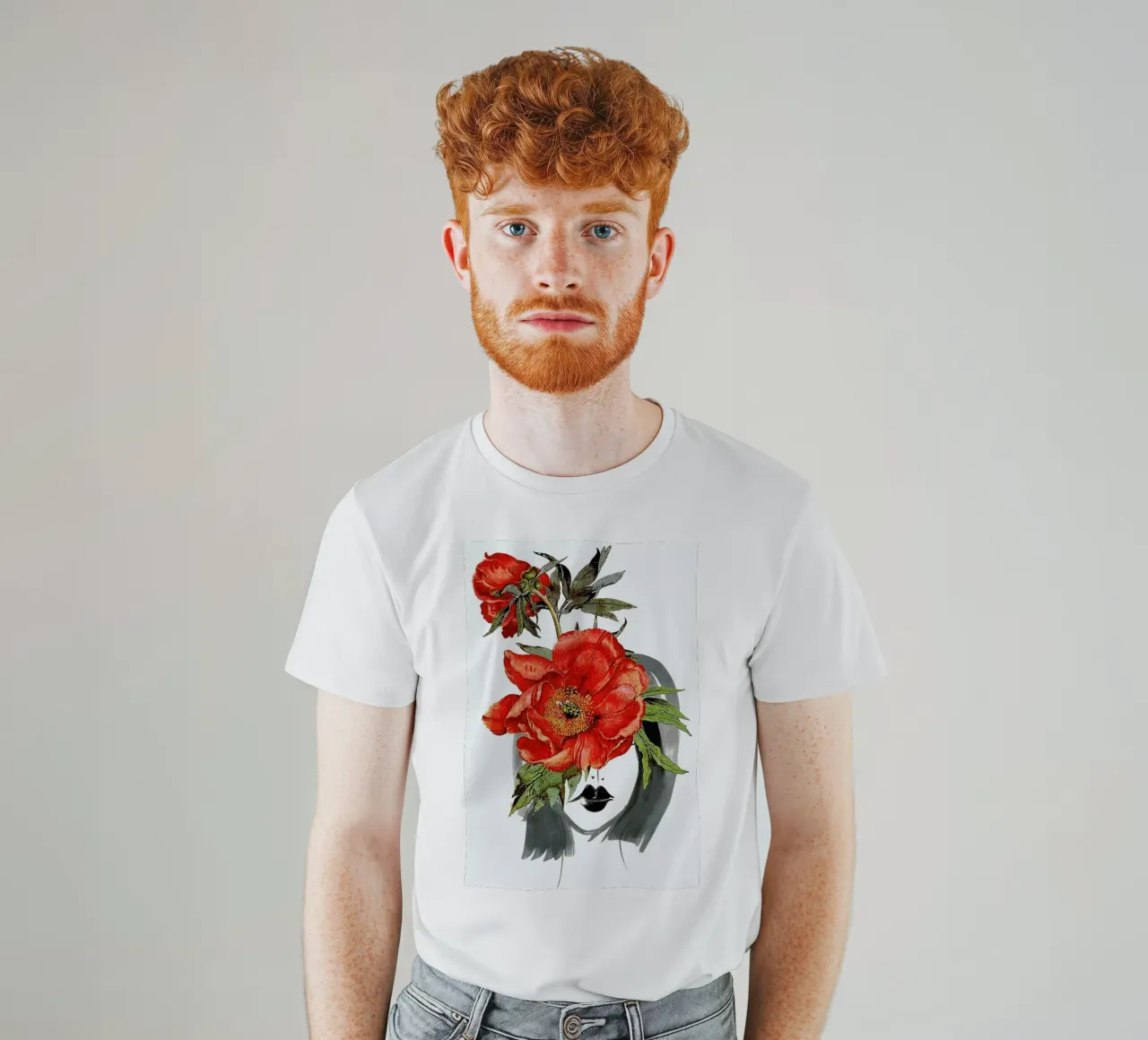 Look through the Flowers 2 t-shirt by Rococco LA