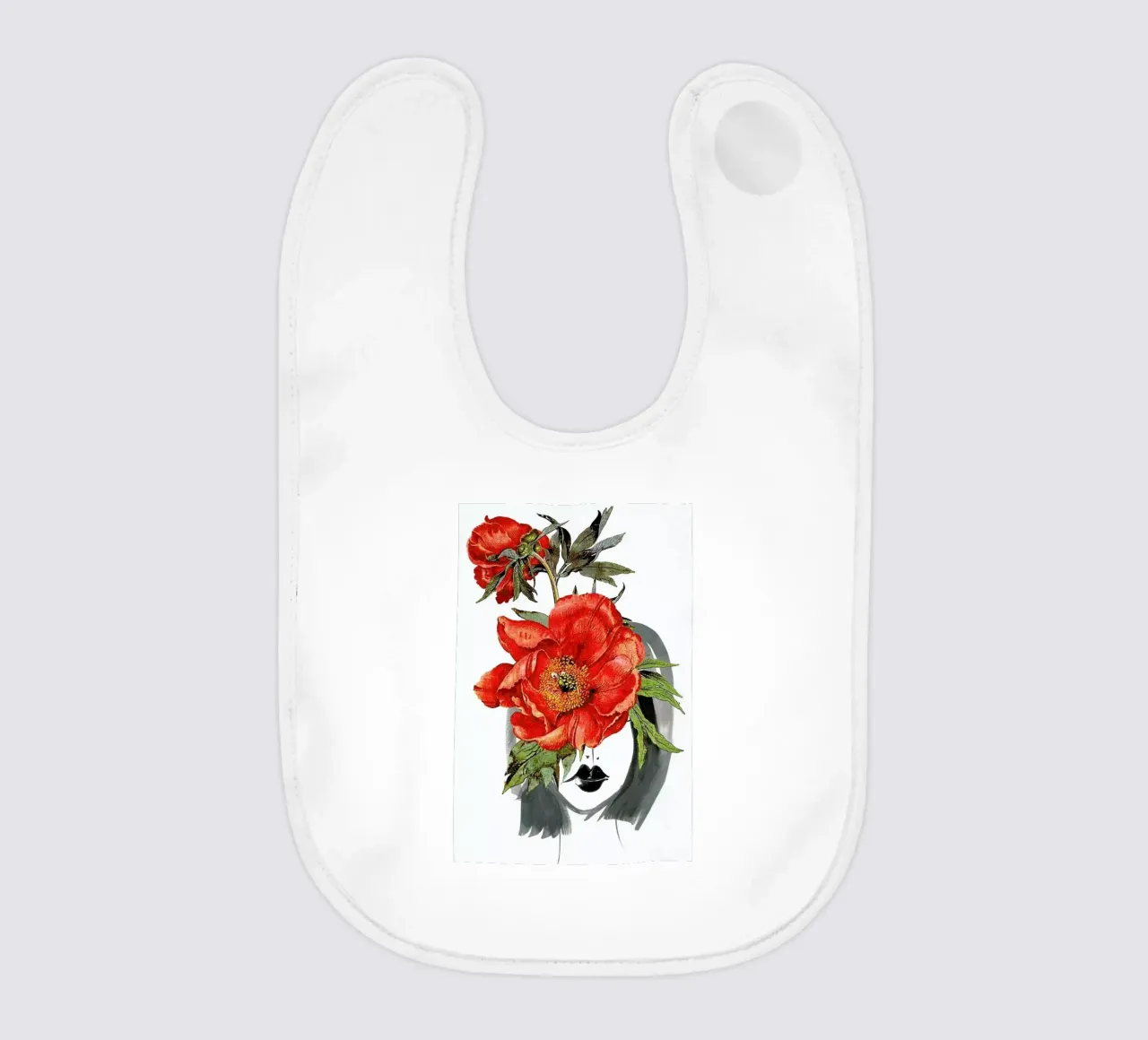 Look through the Flowers 2 baby bib by Rococco LA