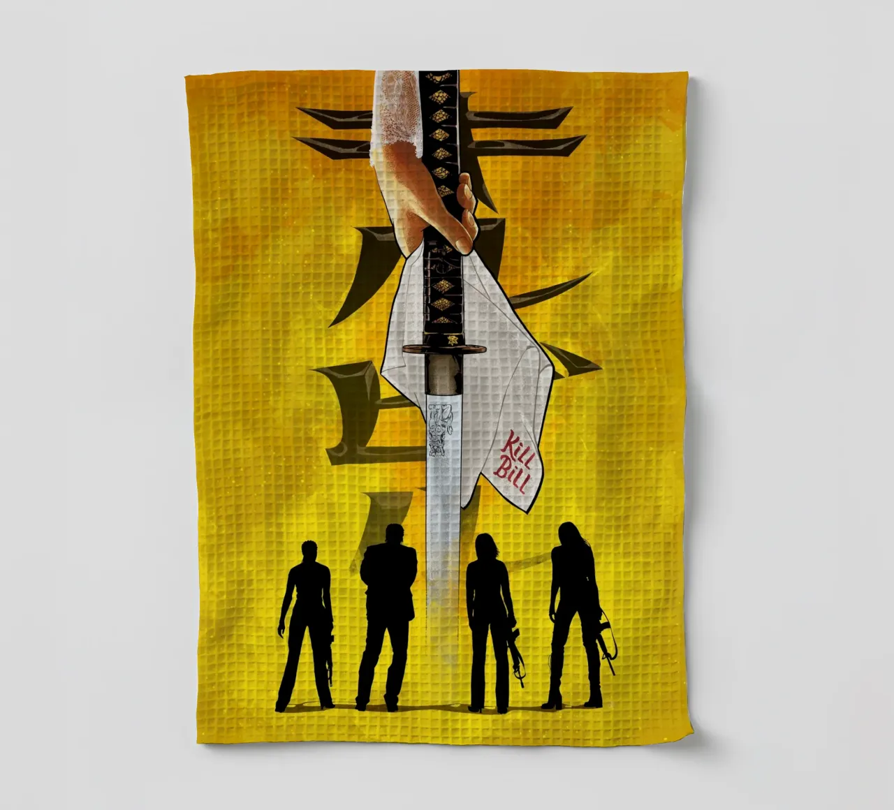 Kill Bill Silhouettes tea towel by nabakumov