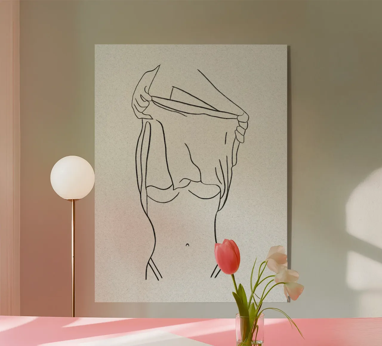 Donna mezza nuda plexiglass da ArtDesign by KBK