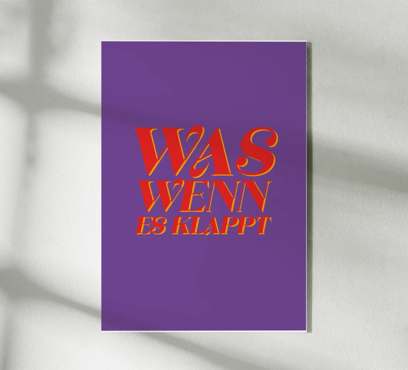 Was Wenn plexiglass da Typografik