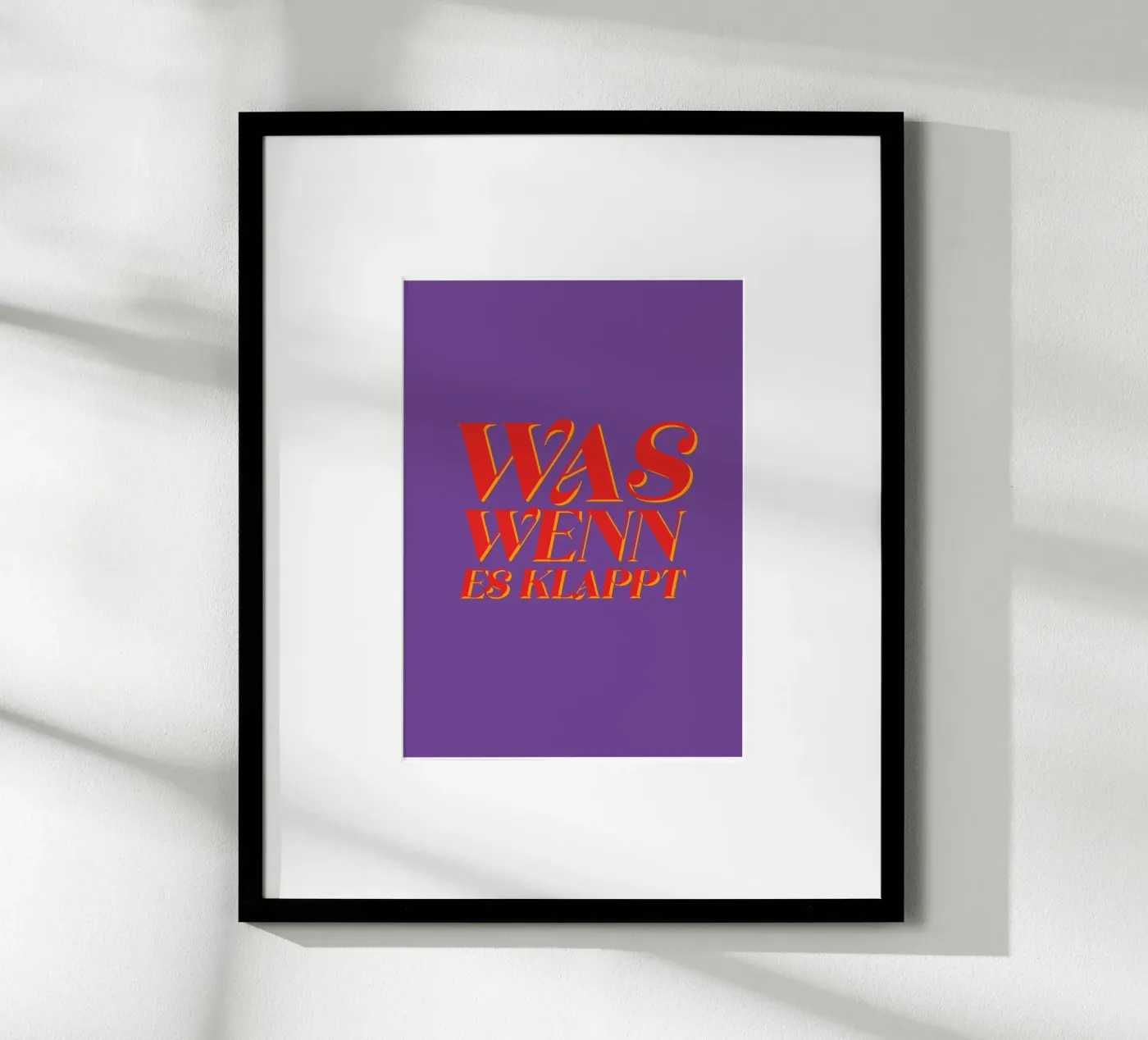 Was Wenn poster da Typografik