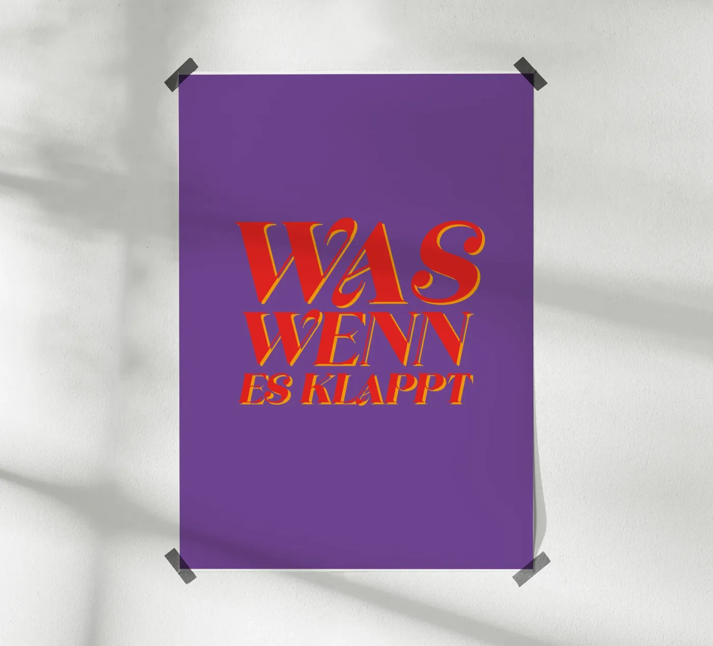 Was Wenn poster da Typografik
