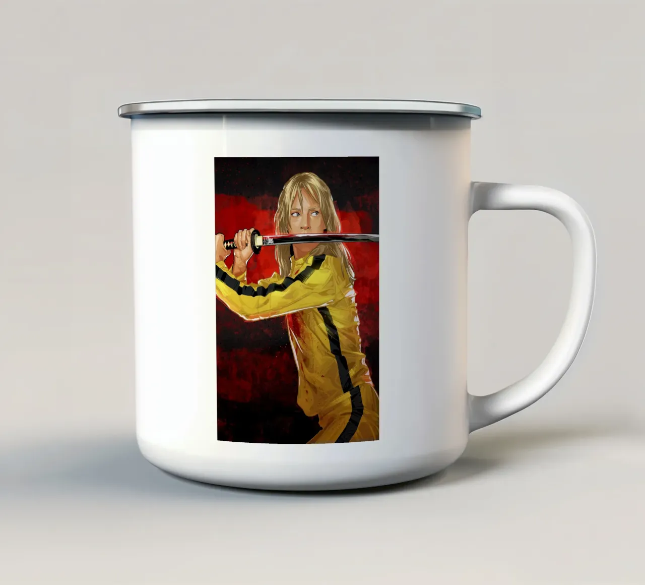 Kill Bill Katana tazza in smalto da nabakumov