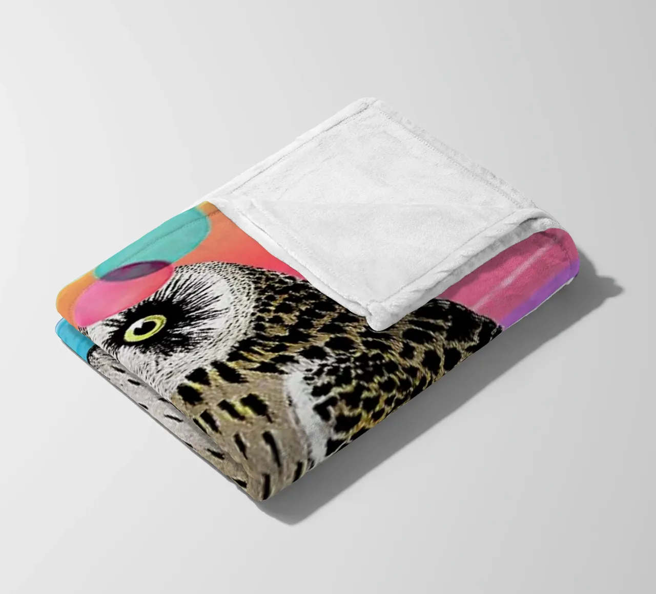 Merry Owl fleece blanket by Rococco LA