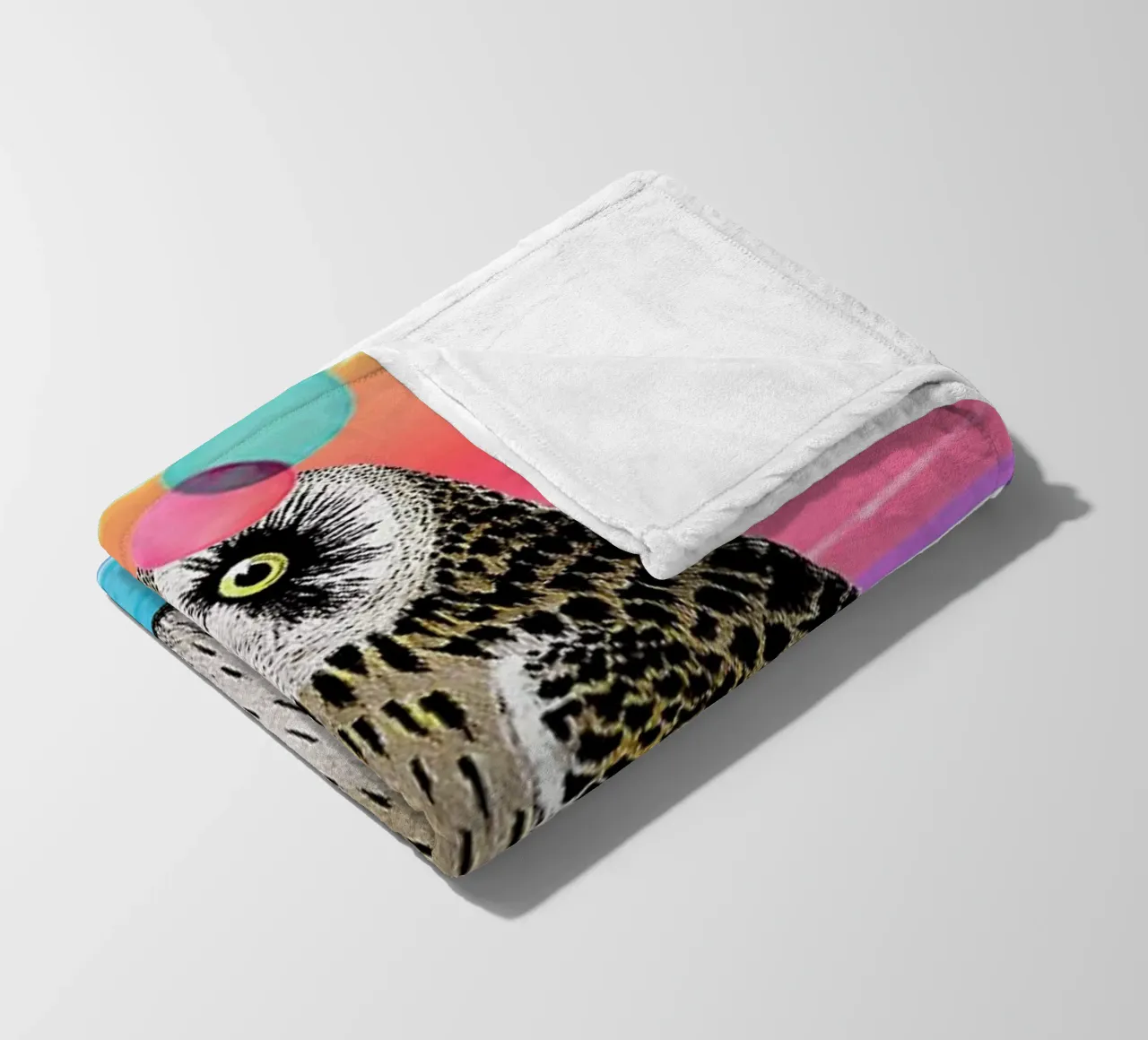 Merry Owl fleece blanket by Rococco LA