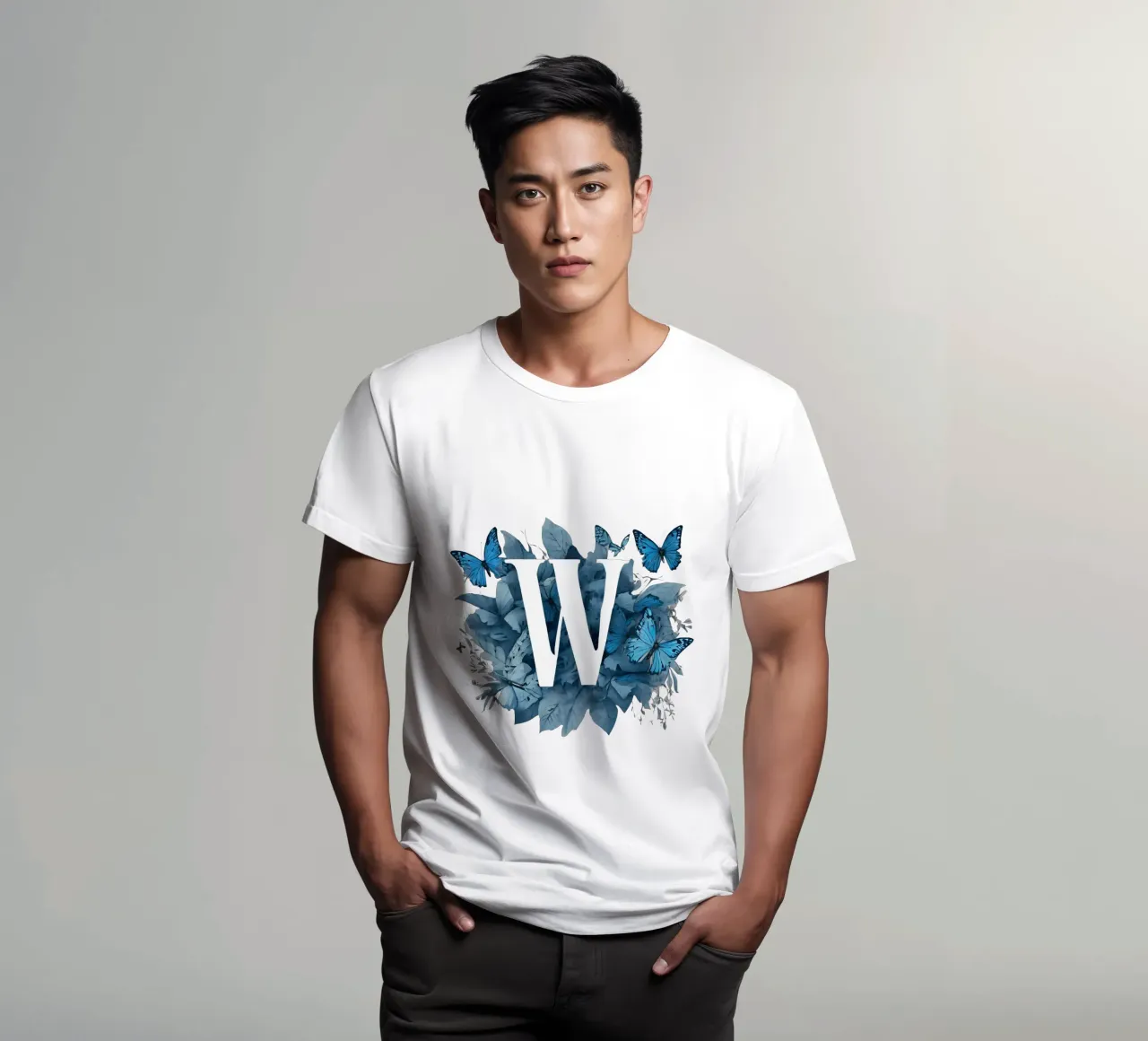 Farfalla blu W t-shirt da Shinery