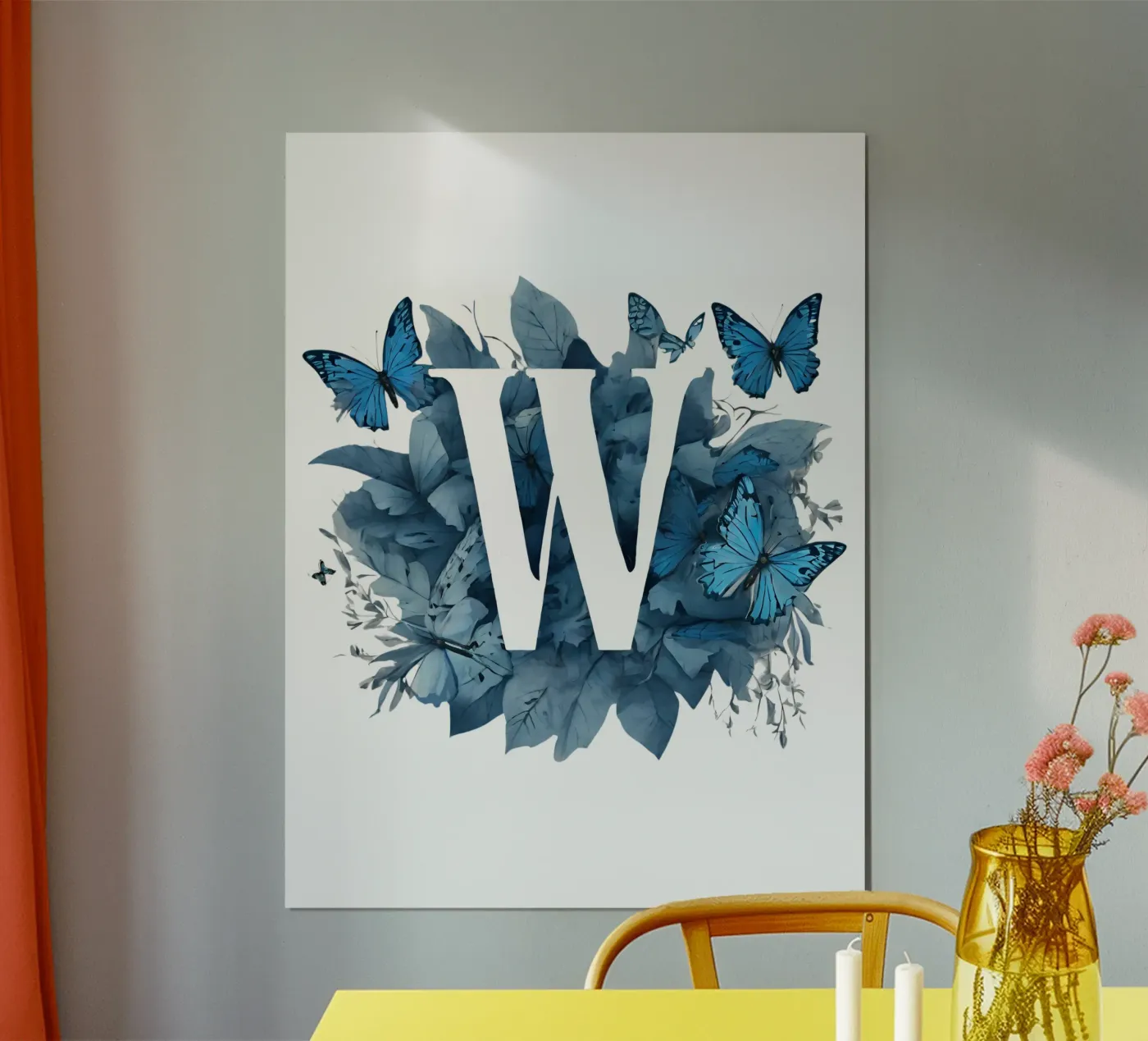 Farfalla blu W poster da Shinery