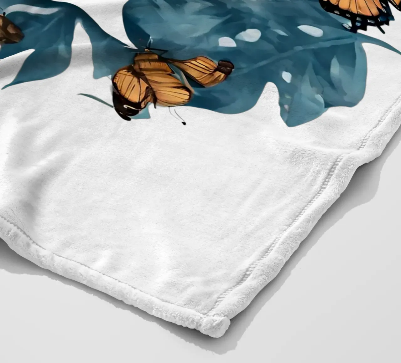 Farfalla blu G coperta in pile da Shinery