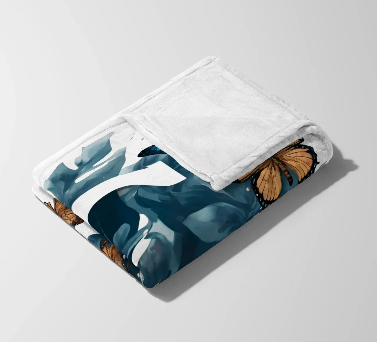 Farfalla blu G coperta in pile da Shinery
