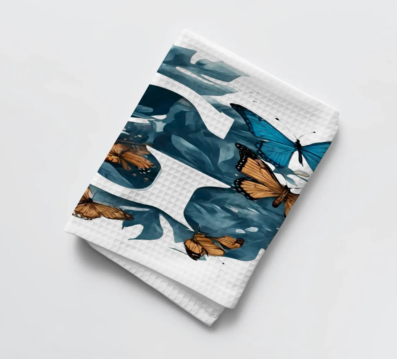 Farfalla blu G canovaccio da cucina da Shinery