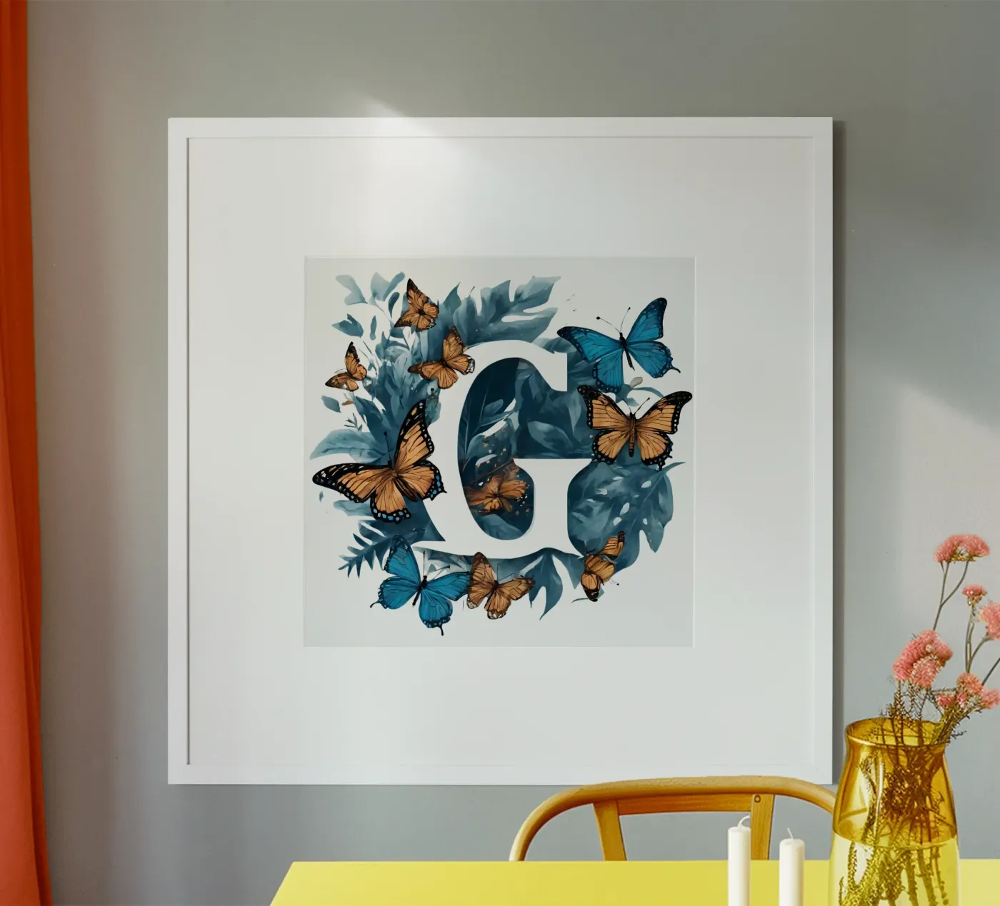 Farfalla blu G poster da Shinery