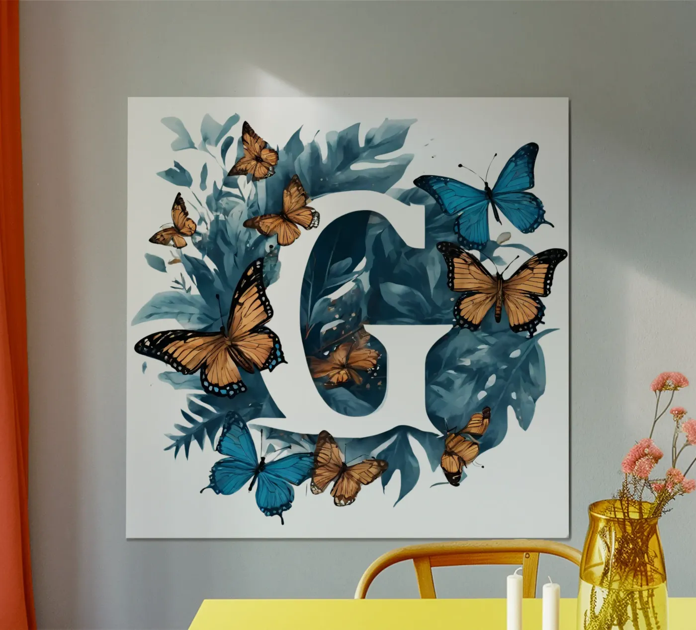 Farfalla blu G poster da Shinery