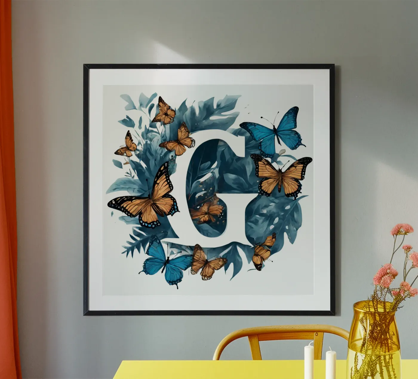 Farfalla blu G poster da Shinery