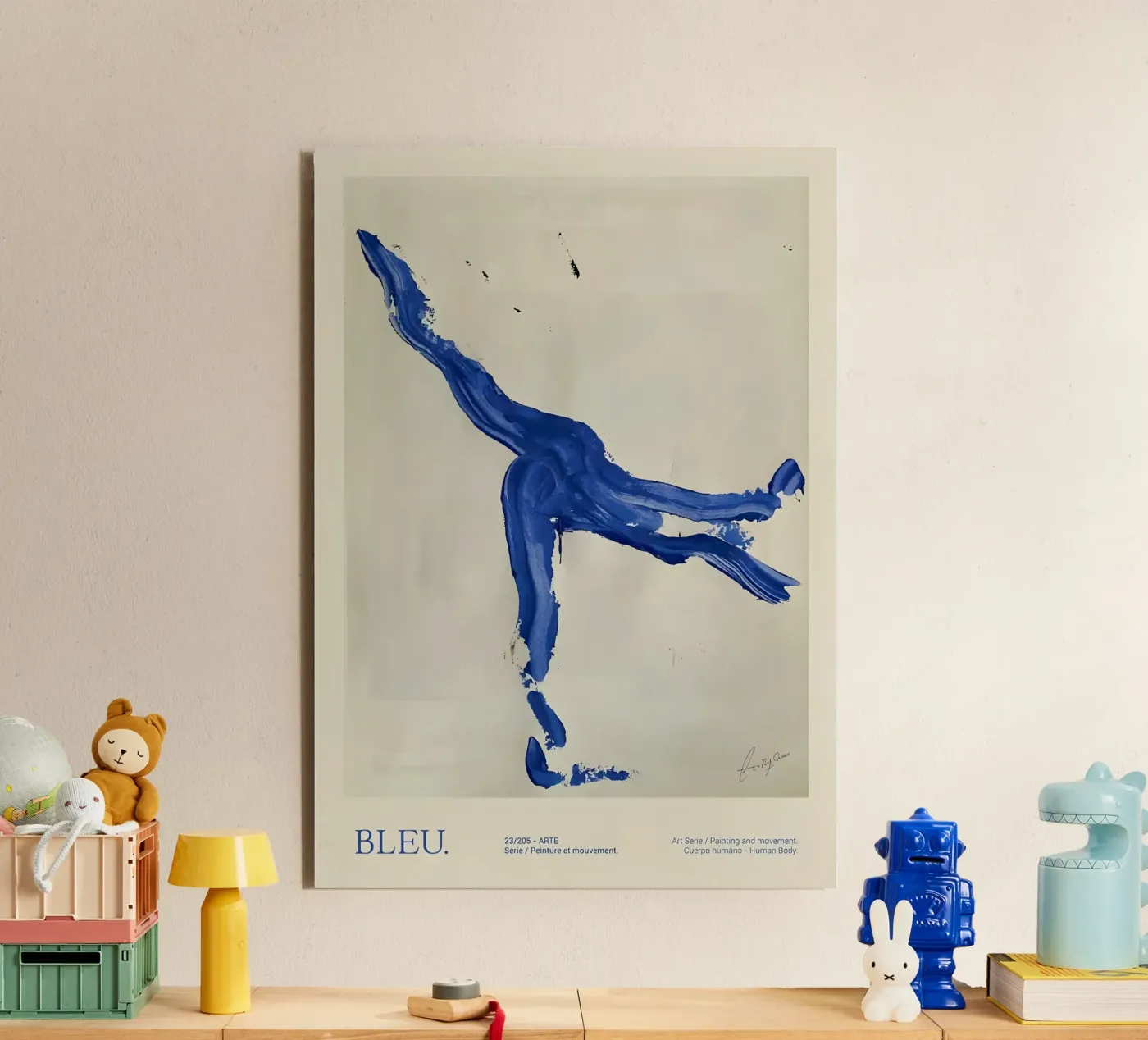 Bleu dancer forex plate by Folk & Bloom