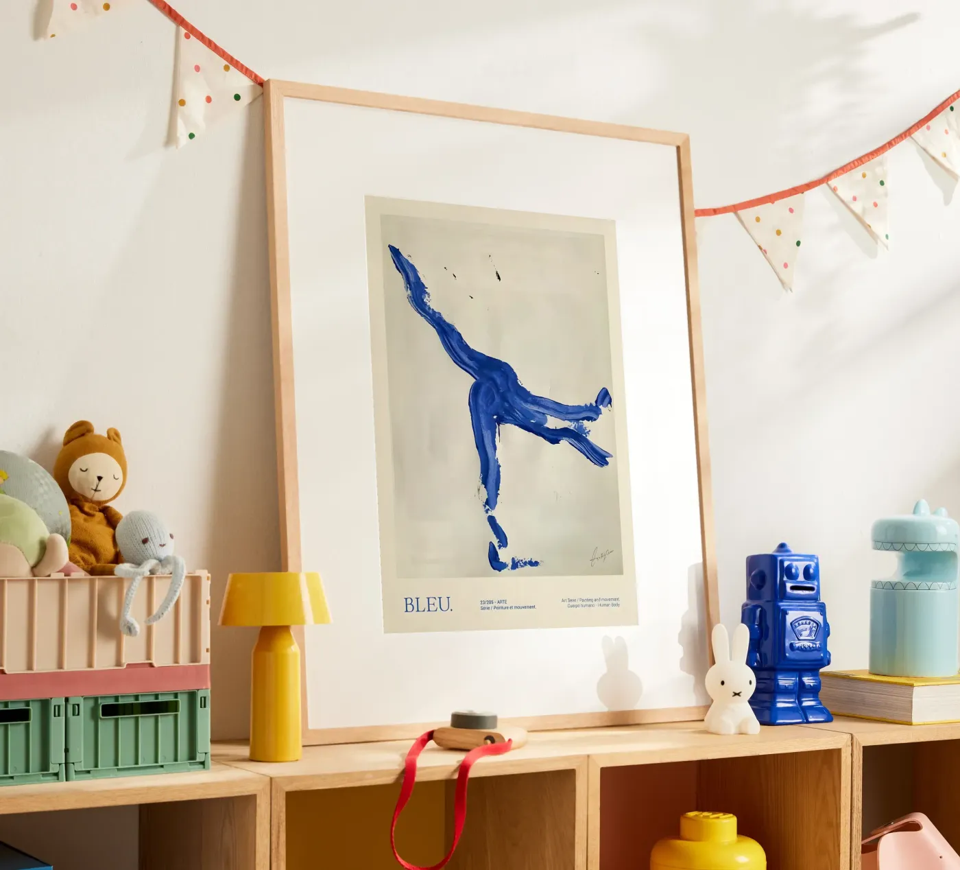 Bleu dancer poster by Folk & Bloom