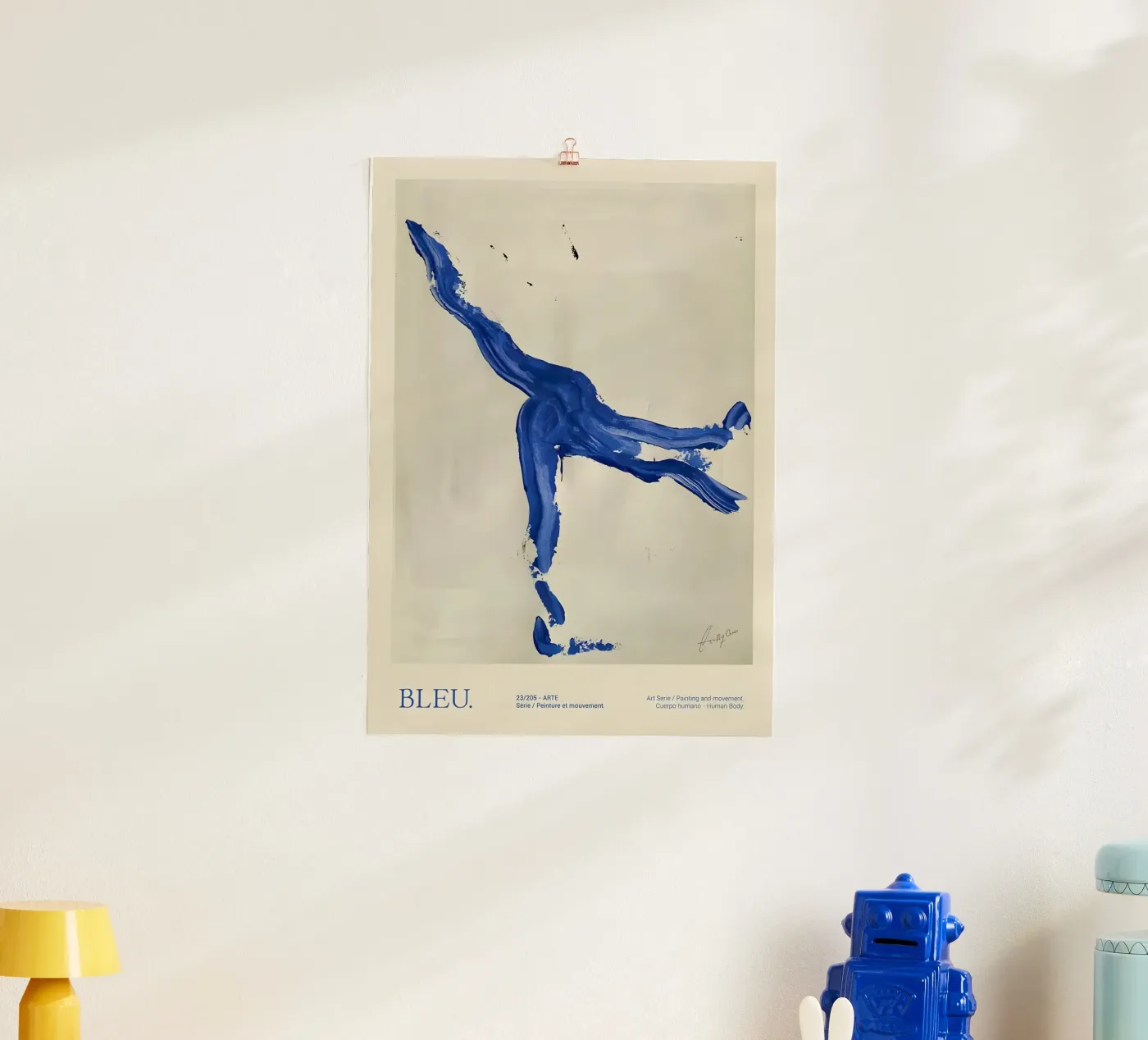 Bleu dancer poster by Folk & Bloom