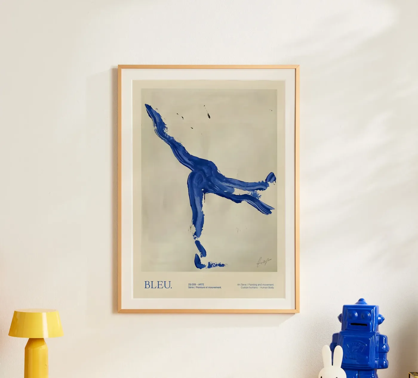 Bleu dancer poster by Folk & Bloom
