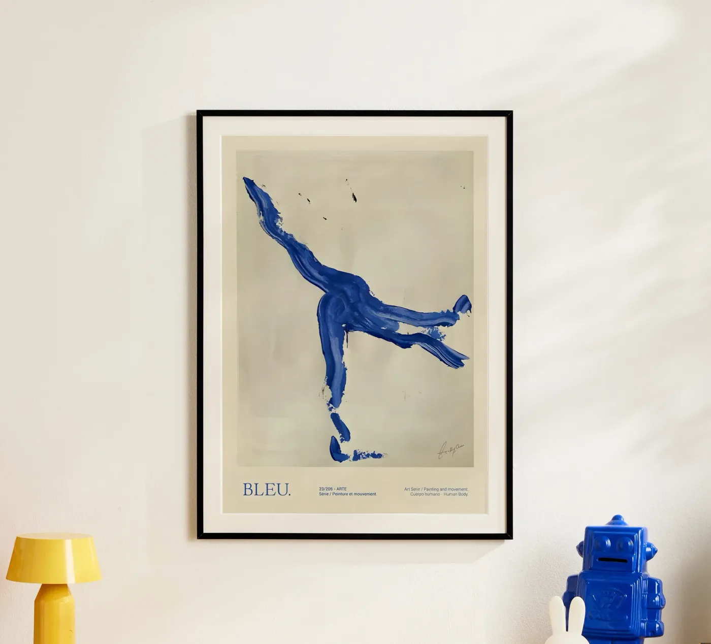 Bleu dancer poster by Folk & Bloom