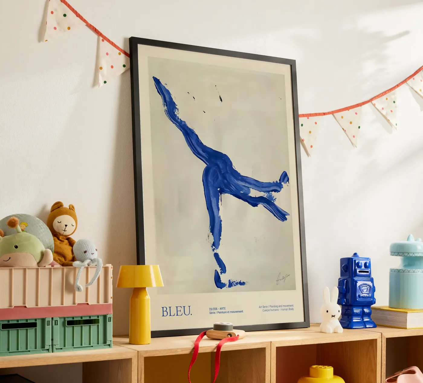 Bleu dancer poster by Folk & Bloom