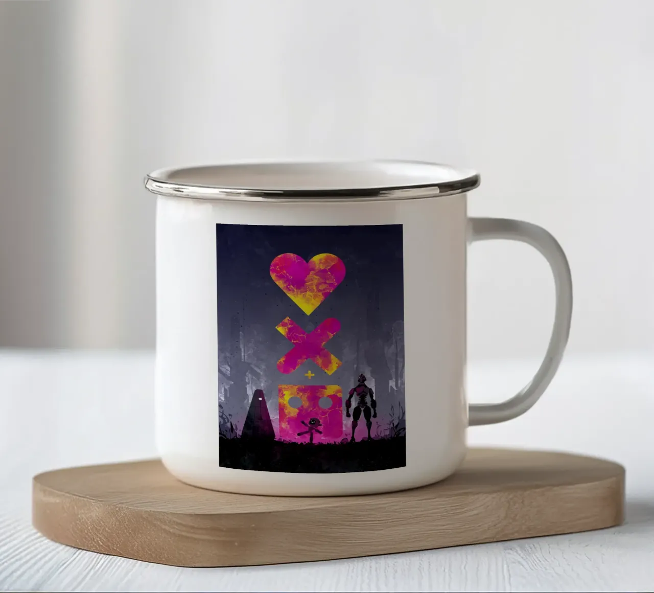 Love Death Robots tazza in smalto da nabakumov