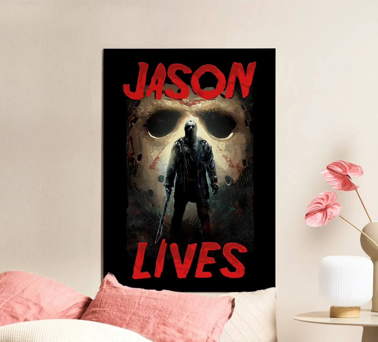 Jason Lives poster con telaio in alluminio da nabakumov