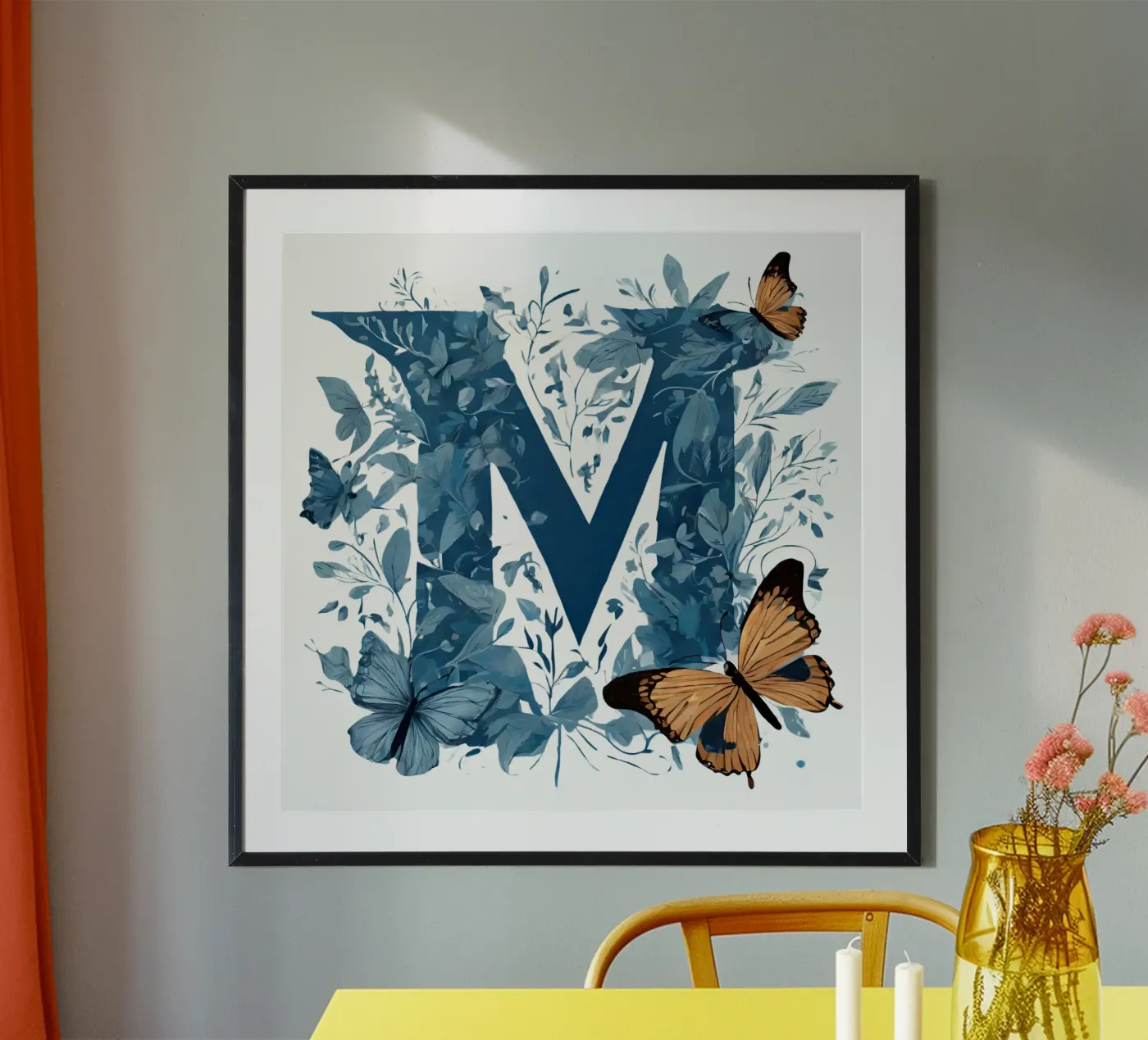 Farfalla blu M poster da Shinery