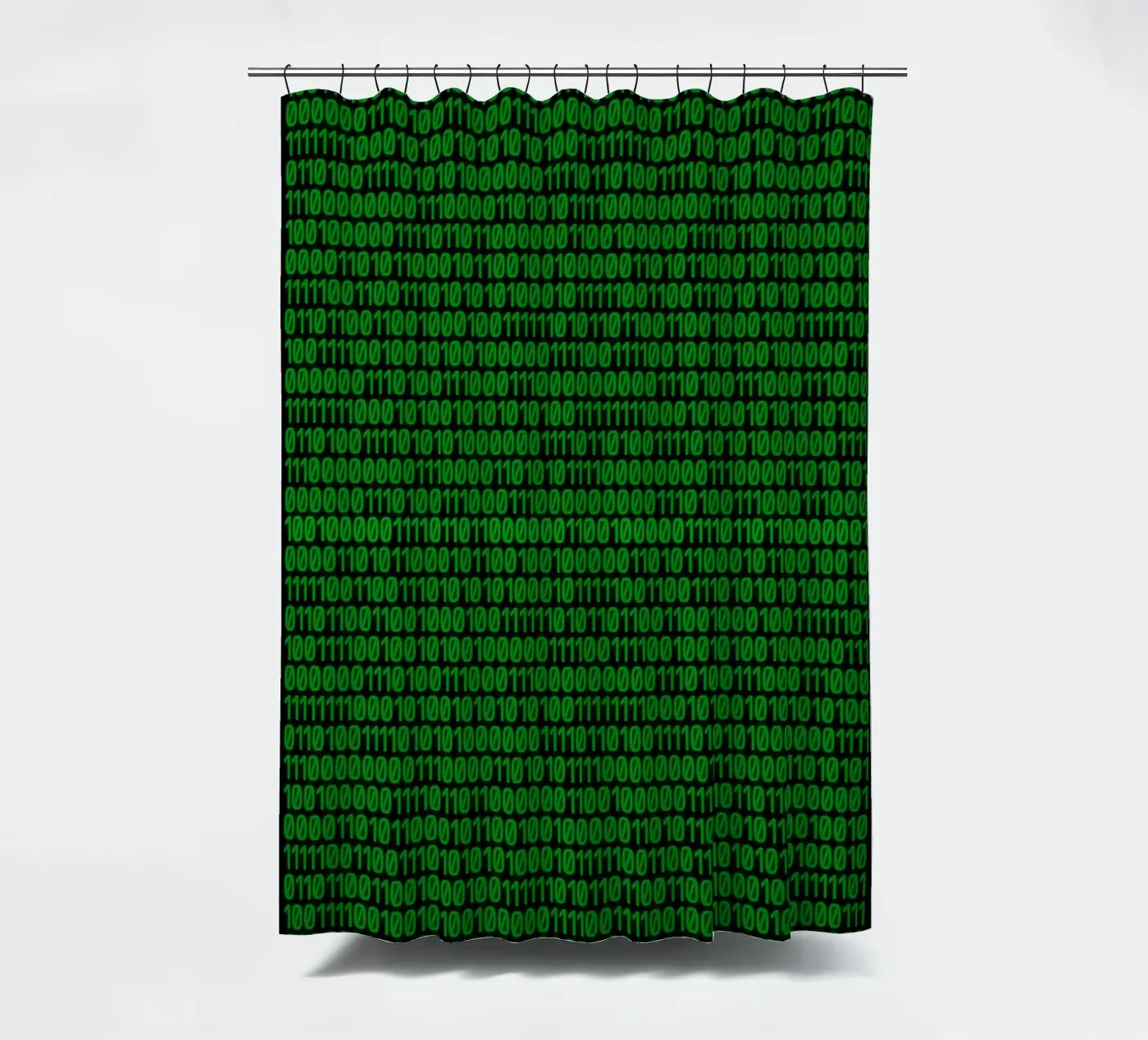 Binary code shower curtain by rheyes
