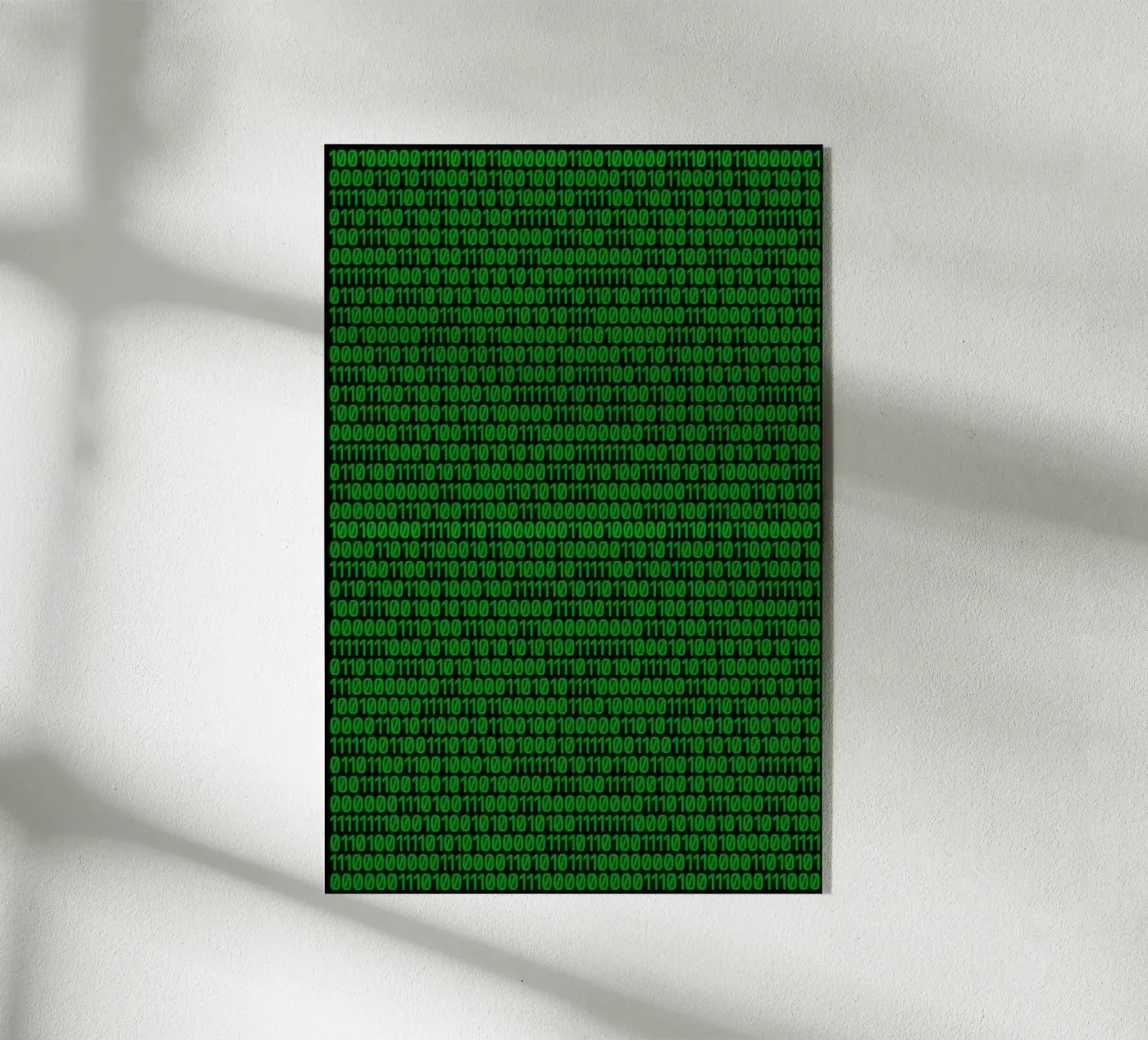 Binaire code acryl van rheyes