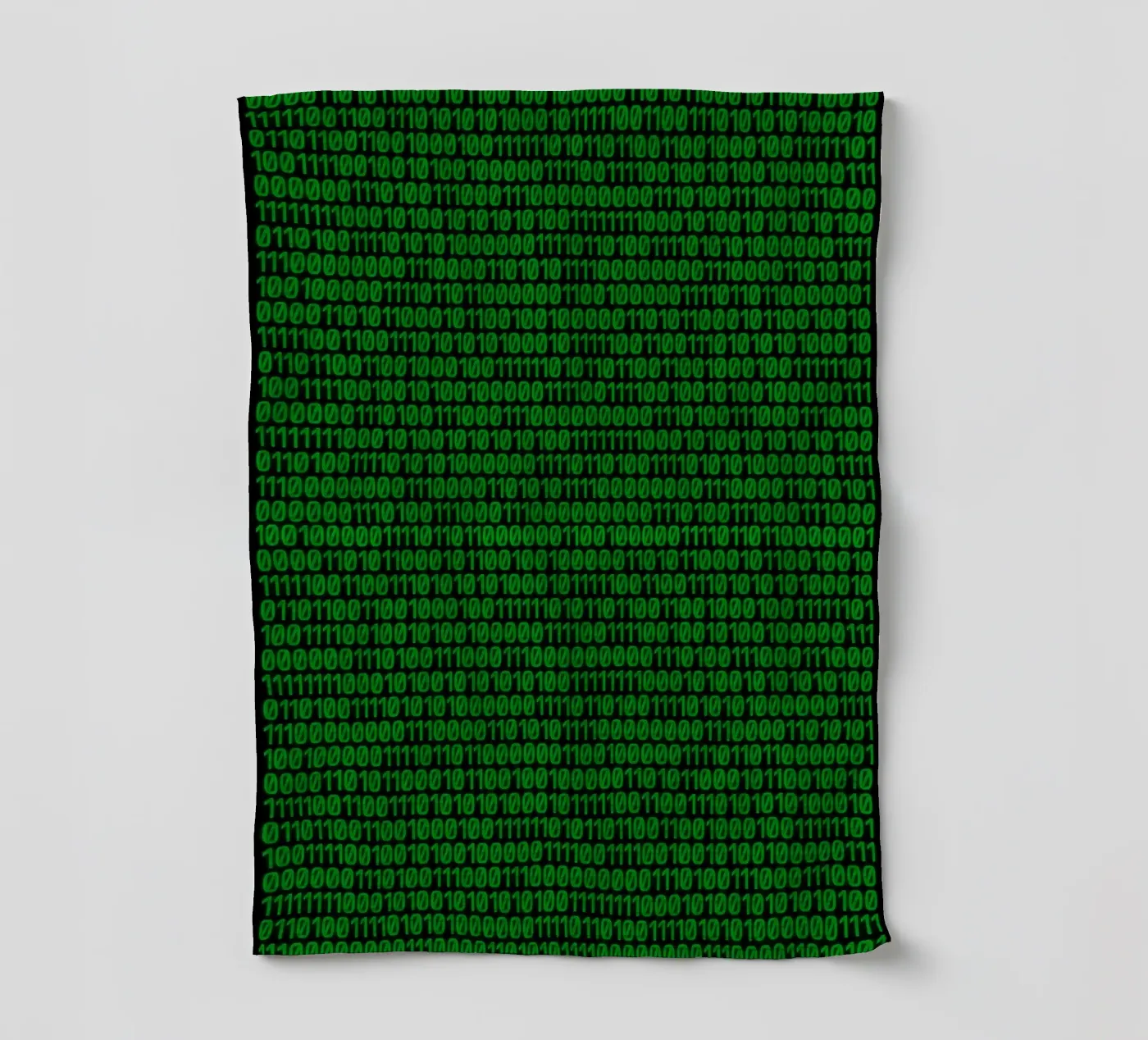 Binary code tea towel by rheyes