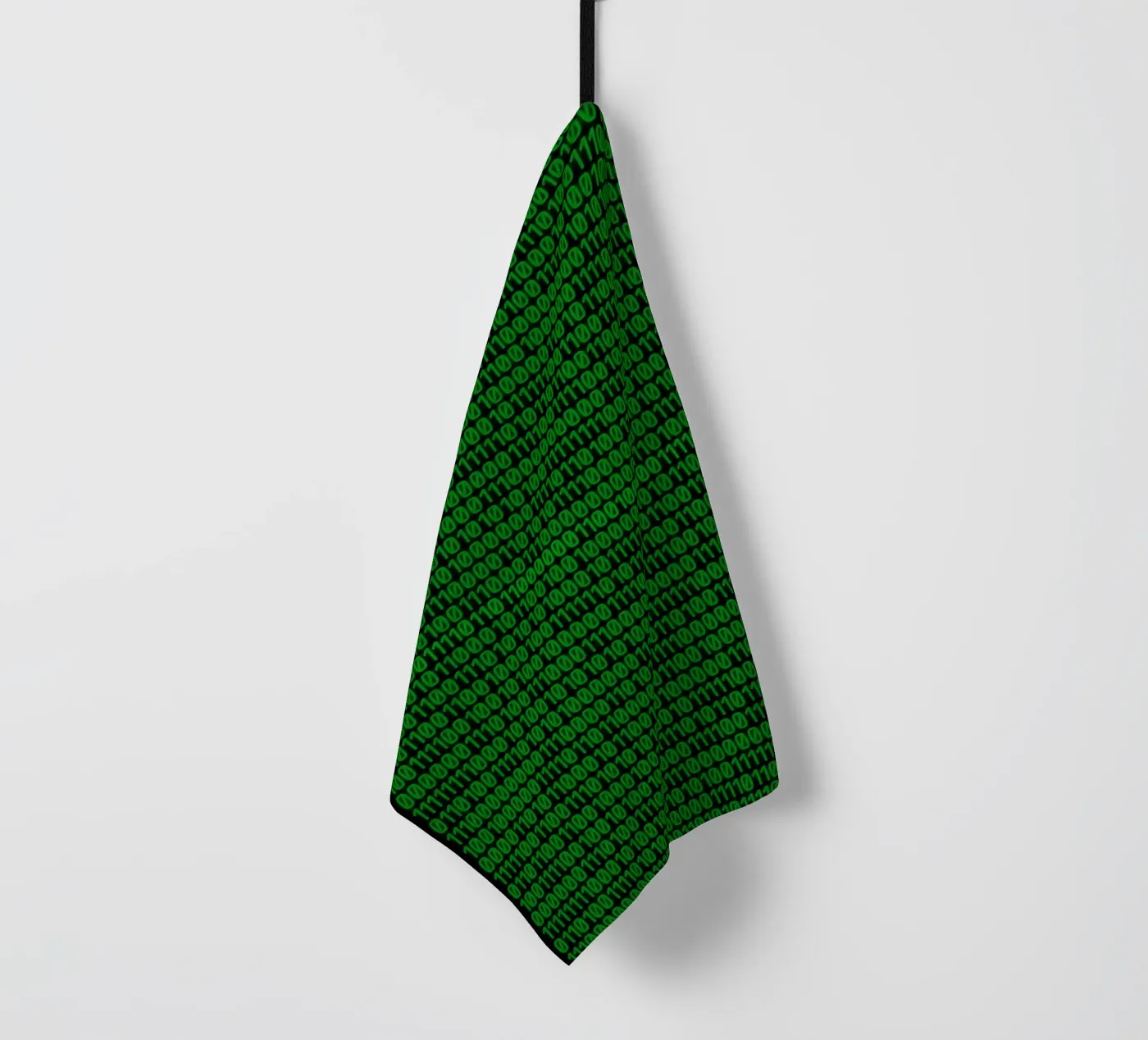 Binary code tea towel by rheyes