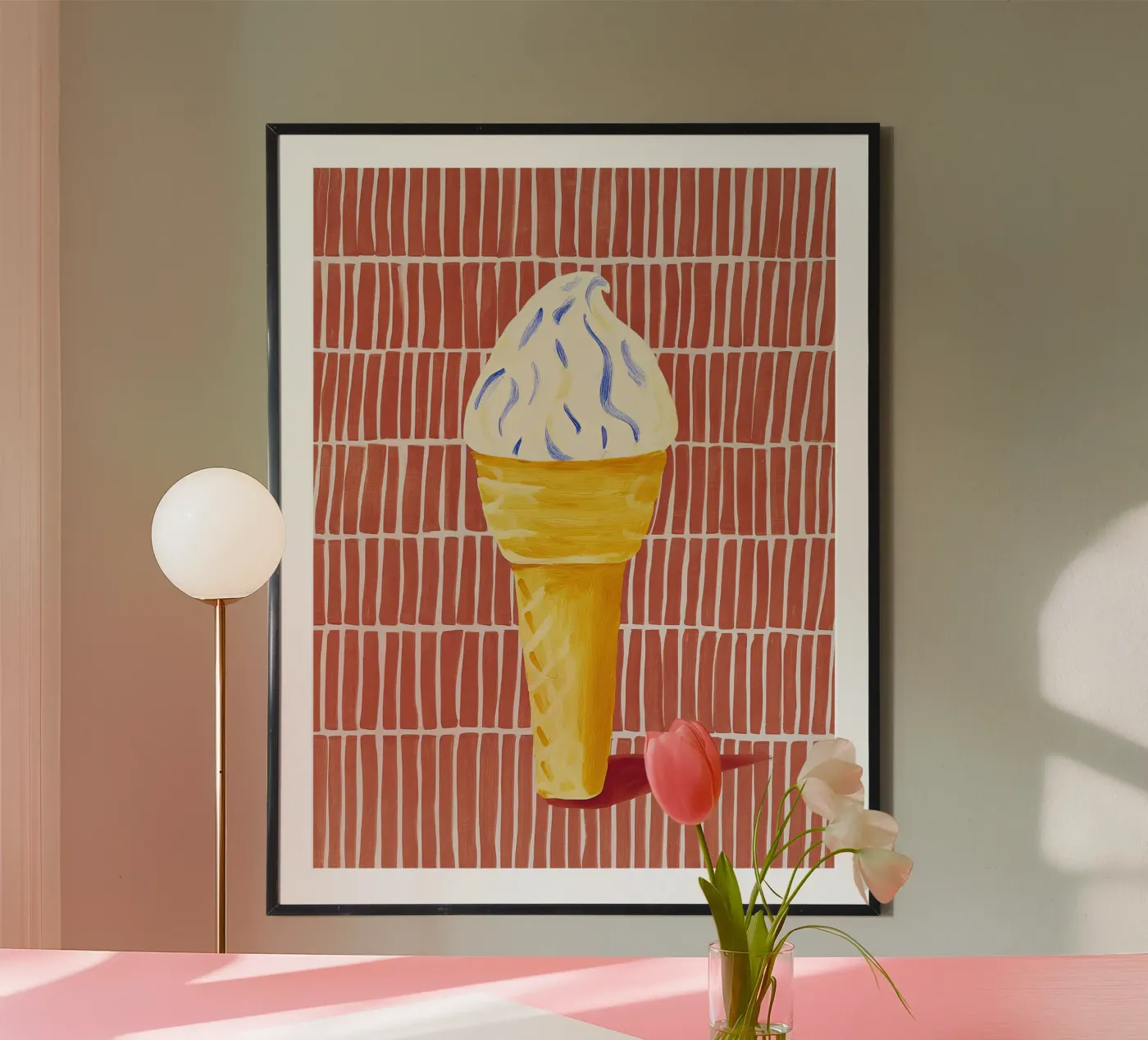 Vanillehoorntje poster van Aimee