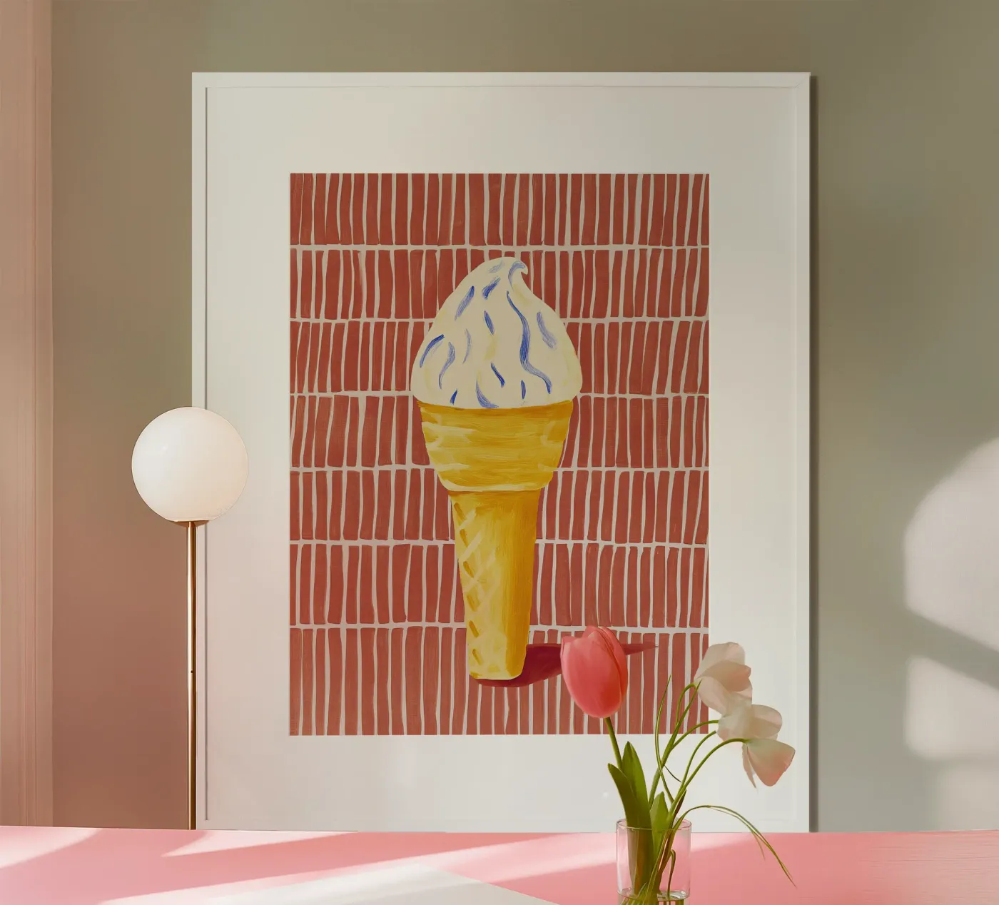 Vanillehoorntje poster van Aimee