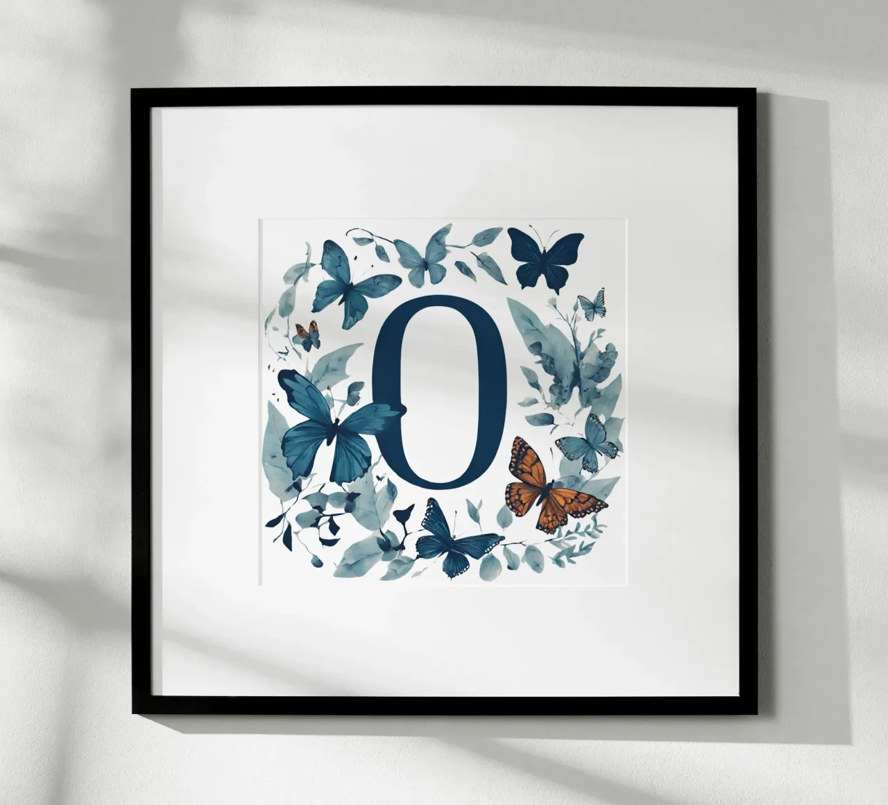 Farfalla blu O poster da Shinery