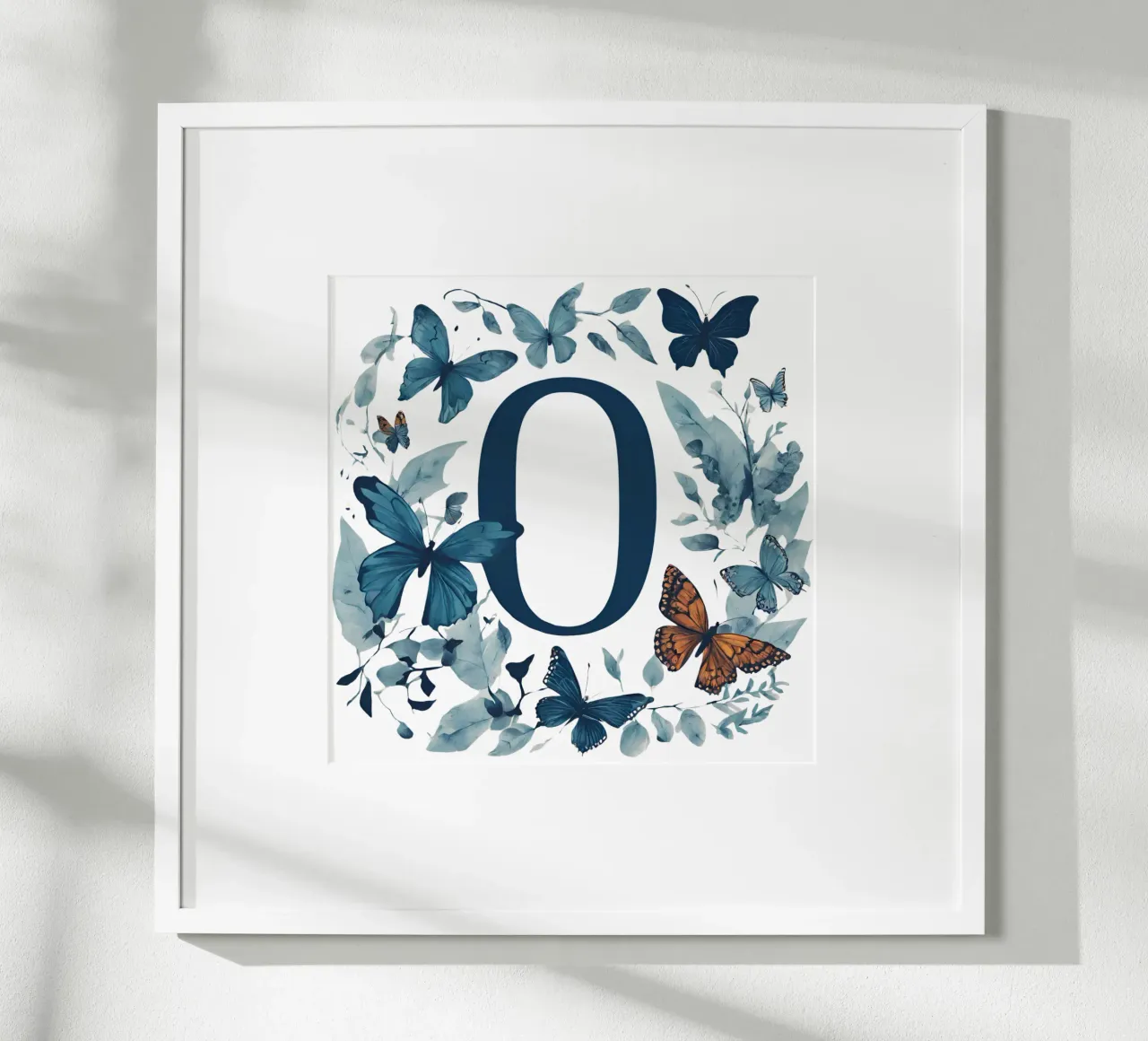 Farfalla blu O poster da Shinery