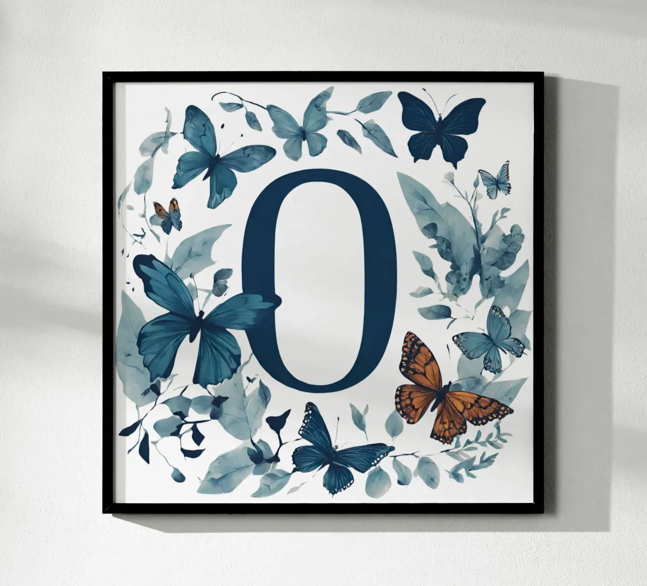 Farfalla blu O poster da Shinery