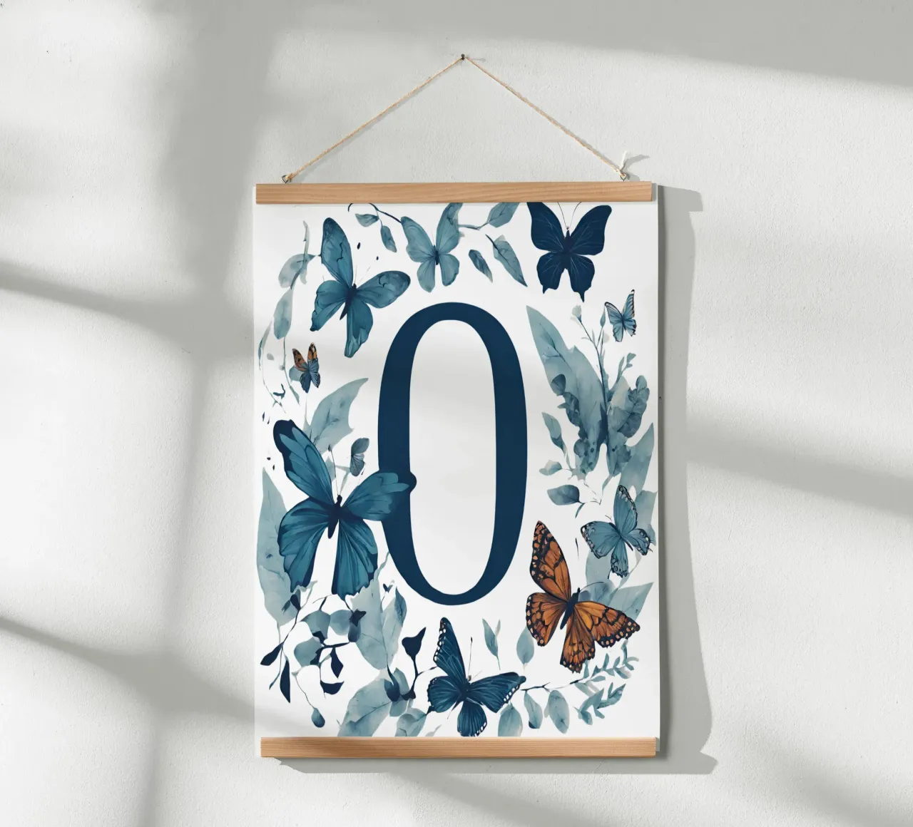 Farfalla blu O poster da Shinery