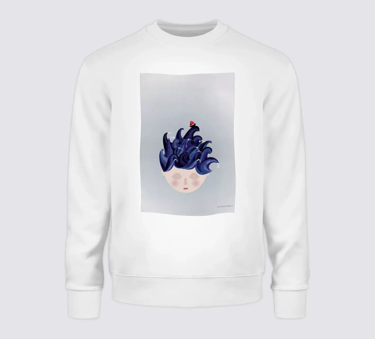 Musings Waves felpa da Mie Frey Damgaard