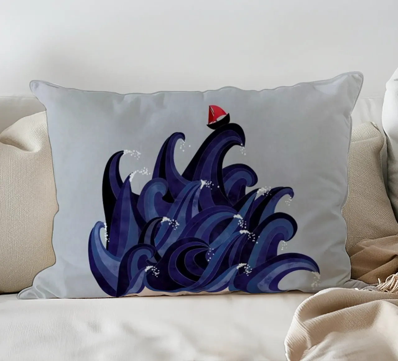 Musings Waves cuscino da Mie Frey Damgaard