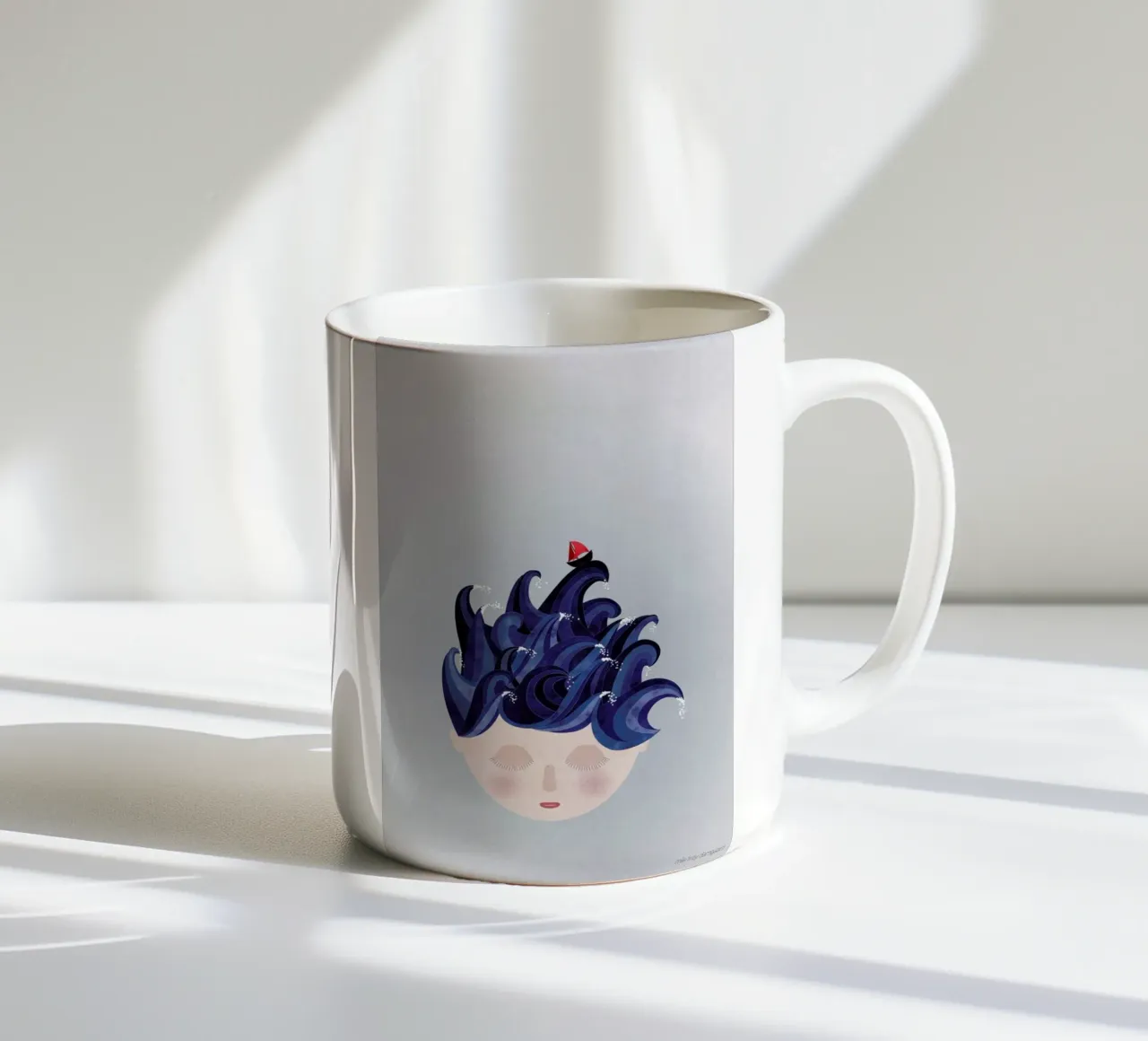 Musings Waves tazza in ceramica da Mie Frey Damgaard